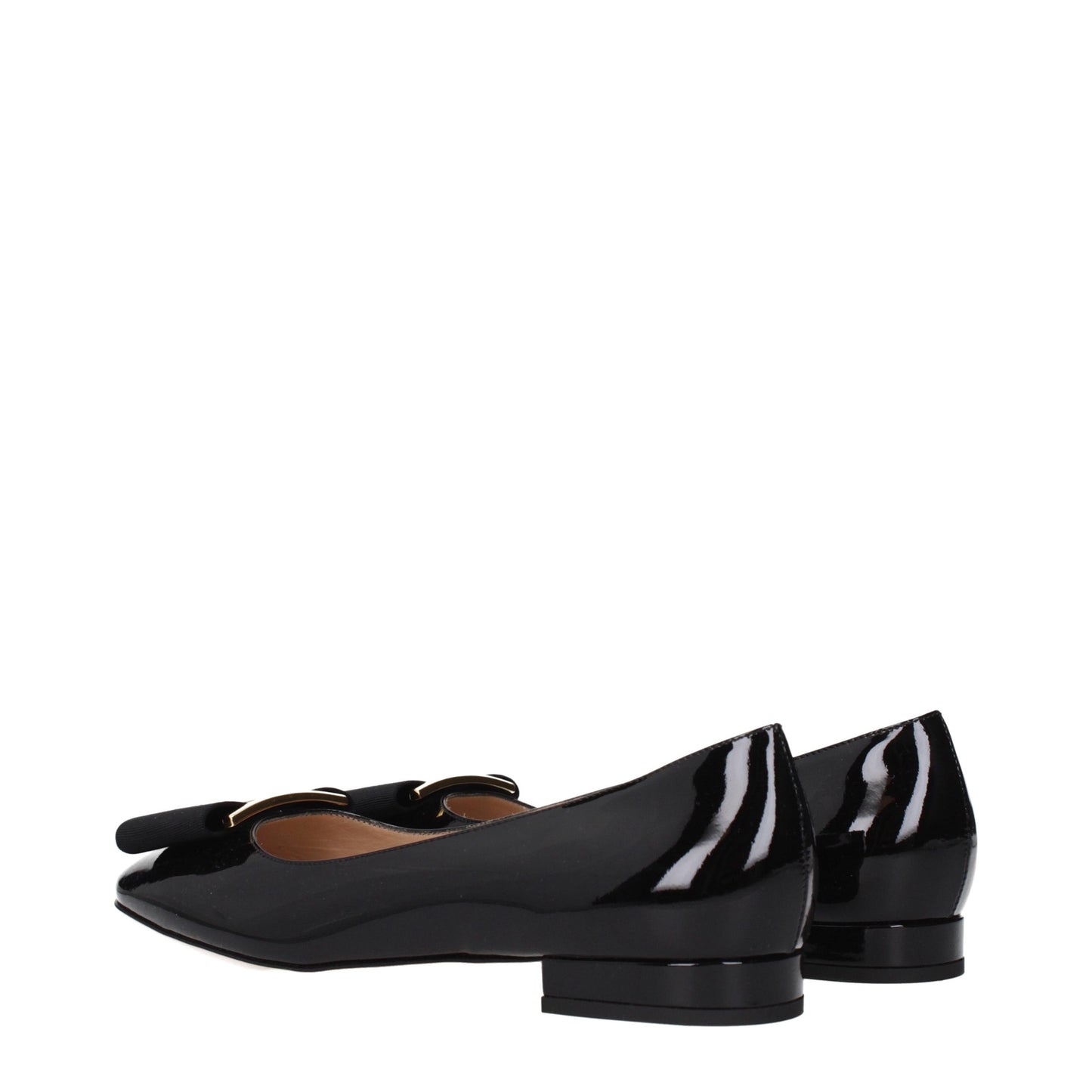 Tom Ford Black Leather Ballet Flats