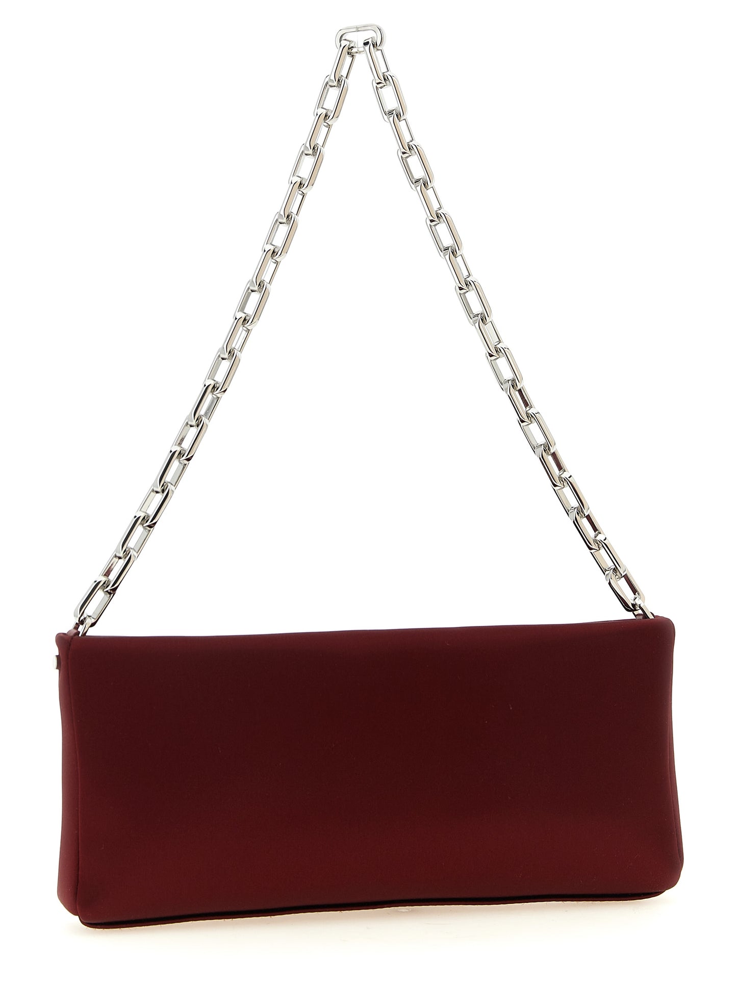 Christian Louboutin Bordeaux Elastane Clutch Bag