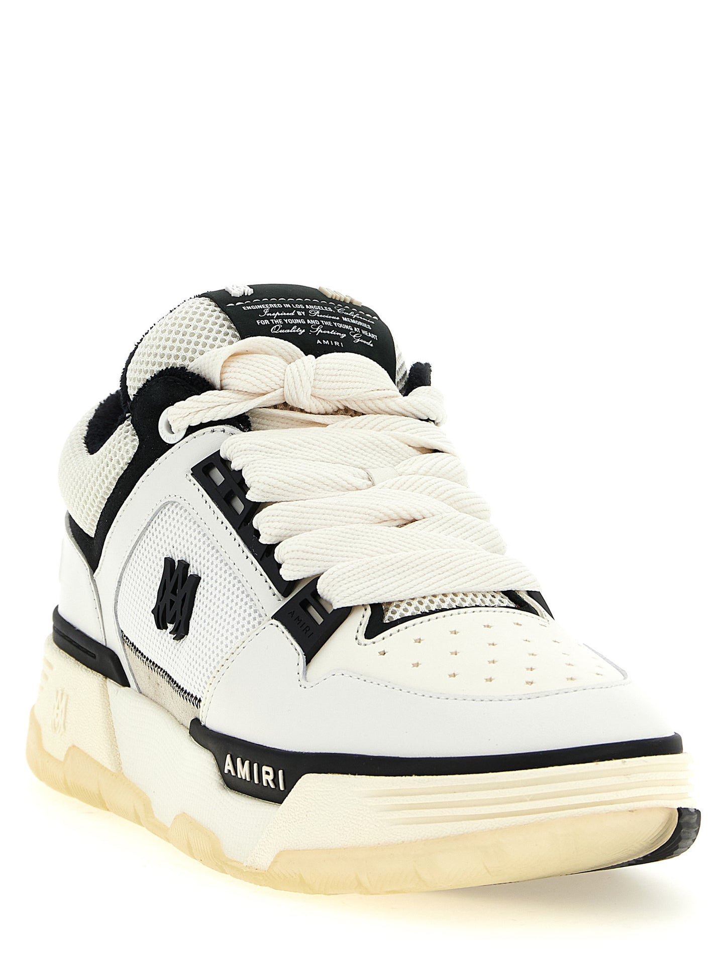 Amiri Bicolor Calfskin Athletic Sneakers