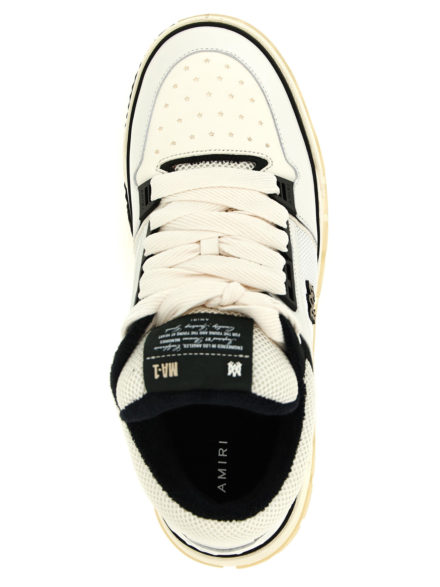 Amiri Bicolor Calfskin Athletic Sneakers