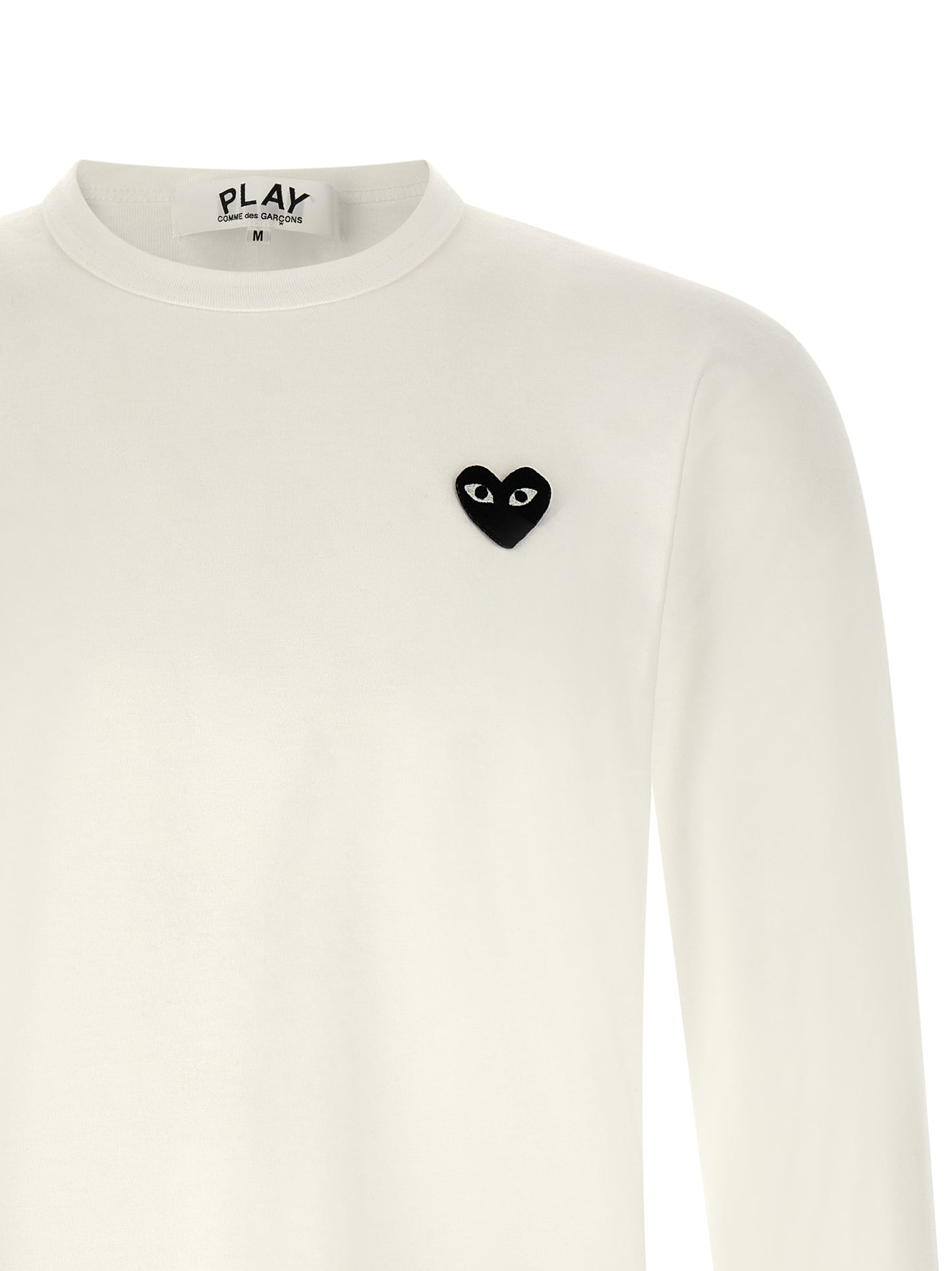 Comme Des Garçons Play White Cotton T-Shirt