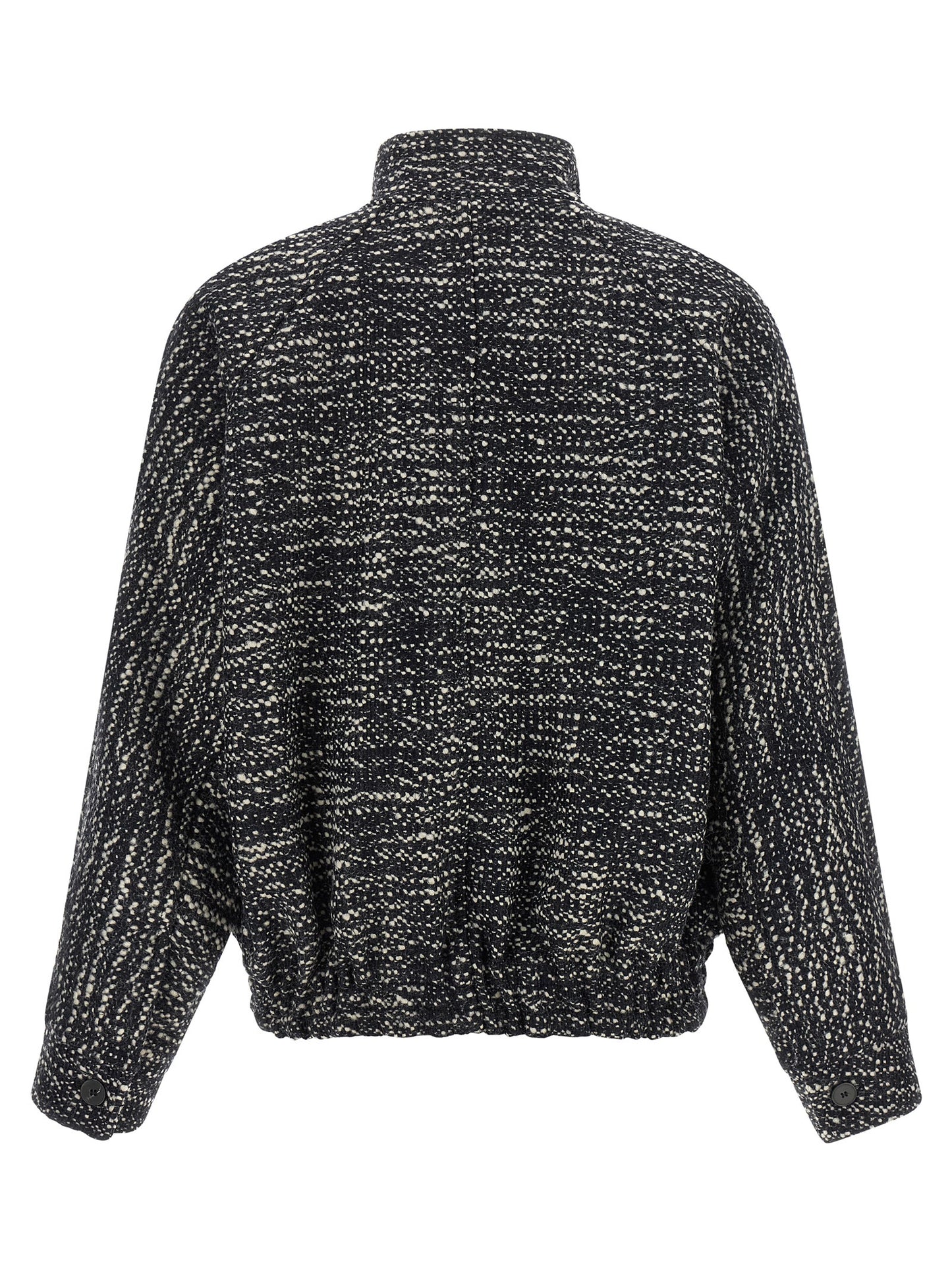 Darkpark White Virgin Wool Bomber
