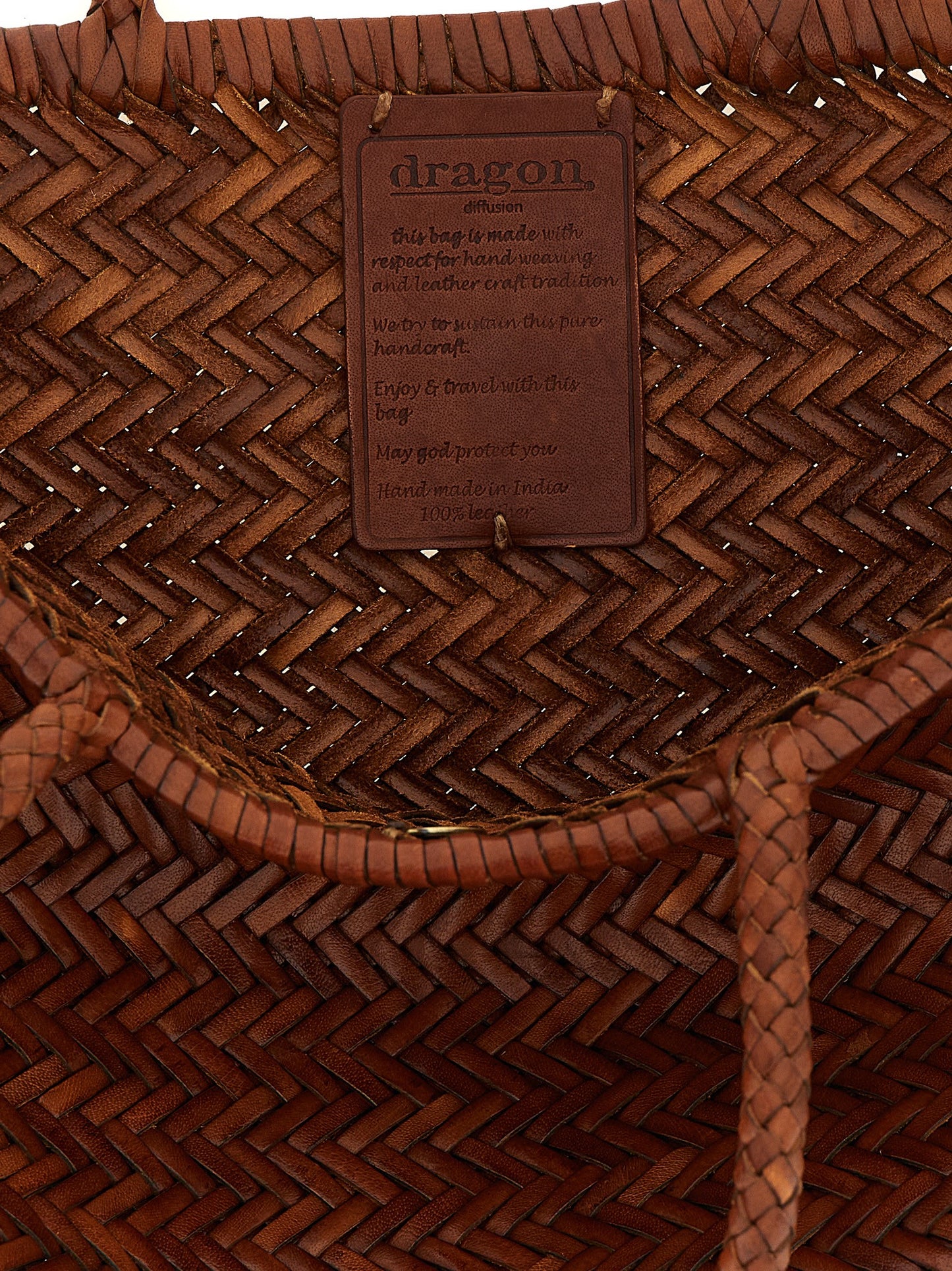 Dragon Diffusion Brown Calfskin Shoulder Bag