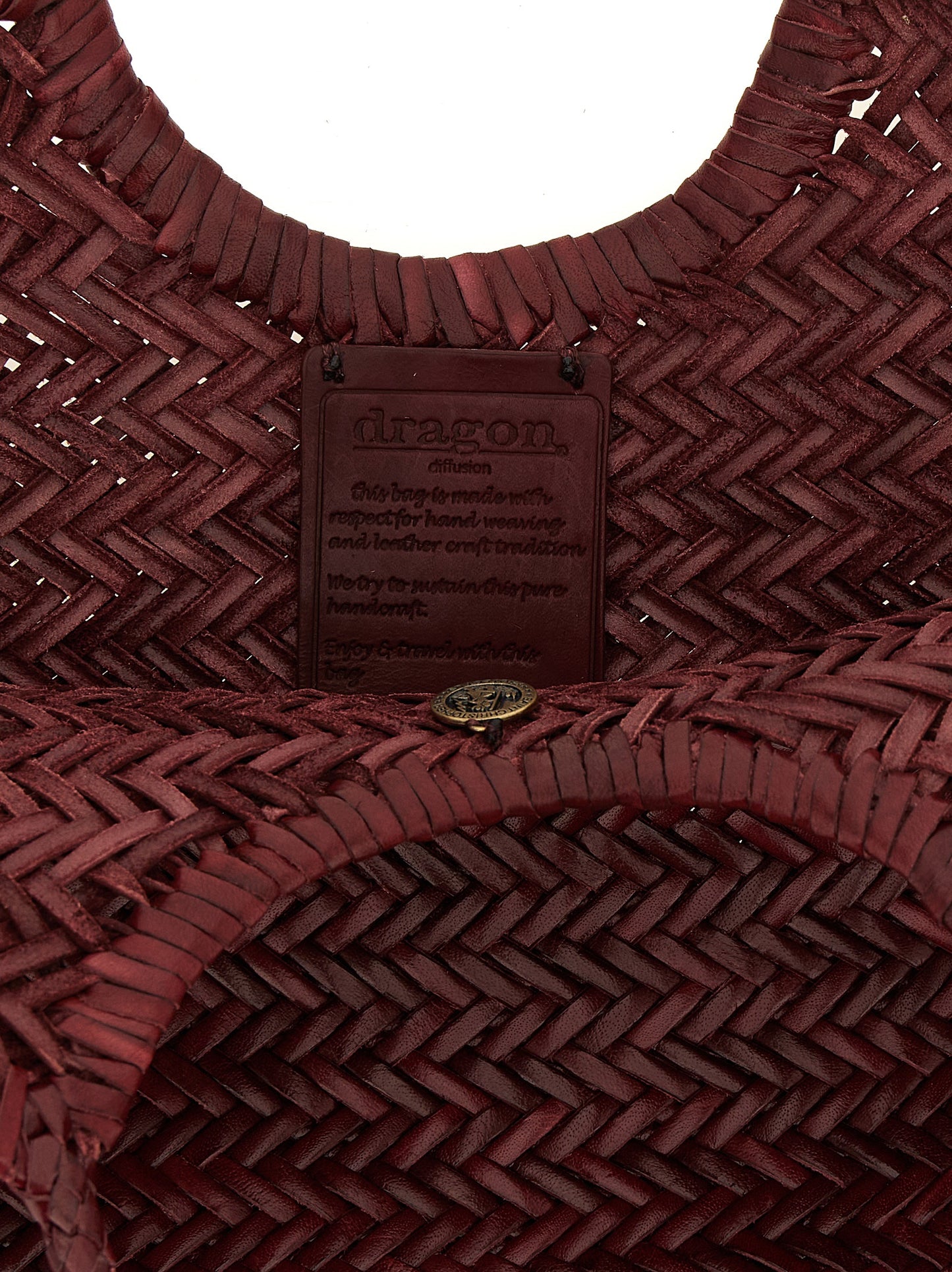 Dragon Diffusion Bordeaux Cowhide Shoulder Bag