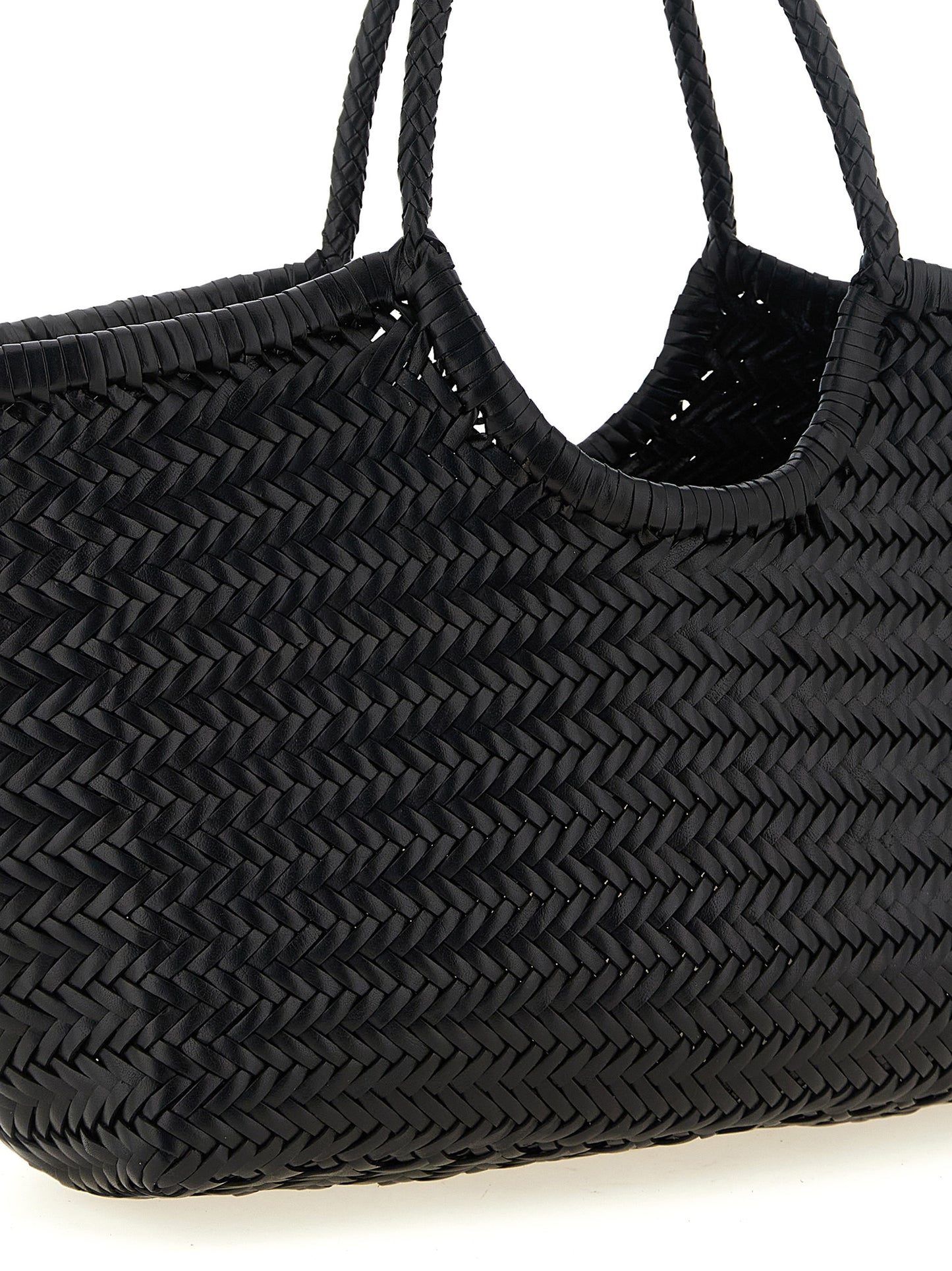 Dragon Diffusion Black Cowhide Shoulder Bag