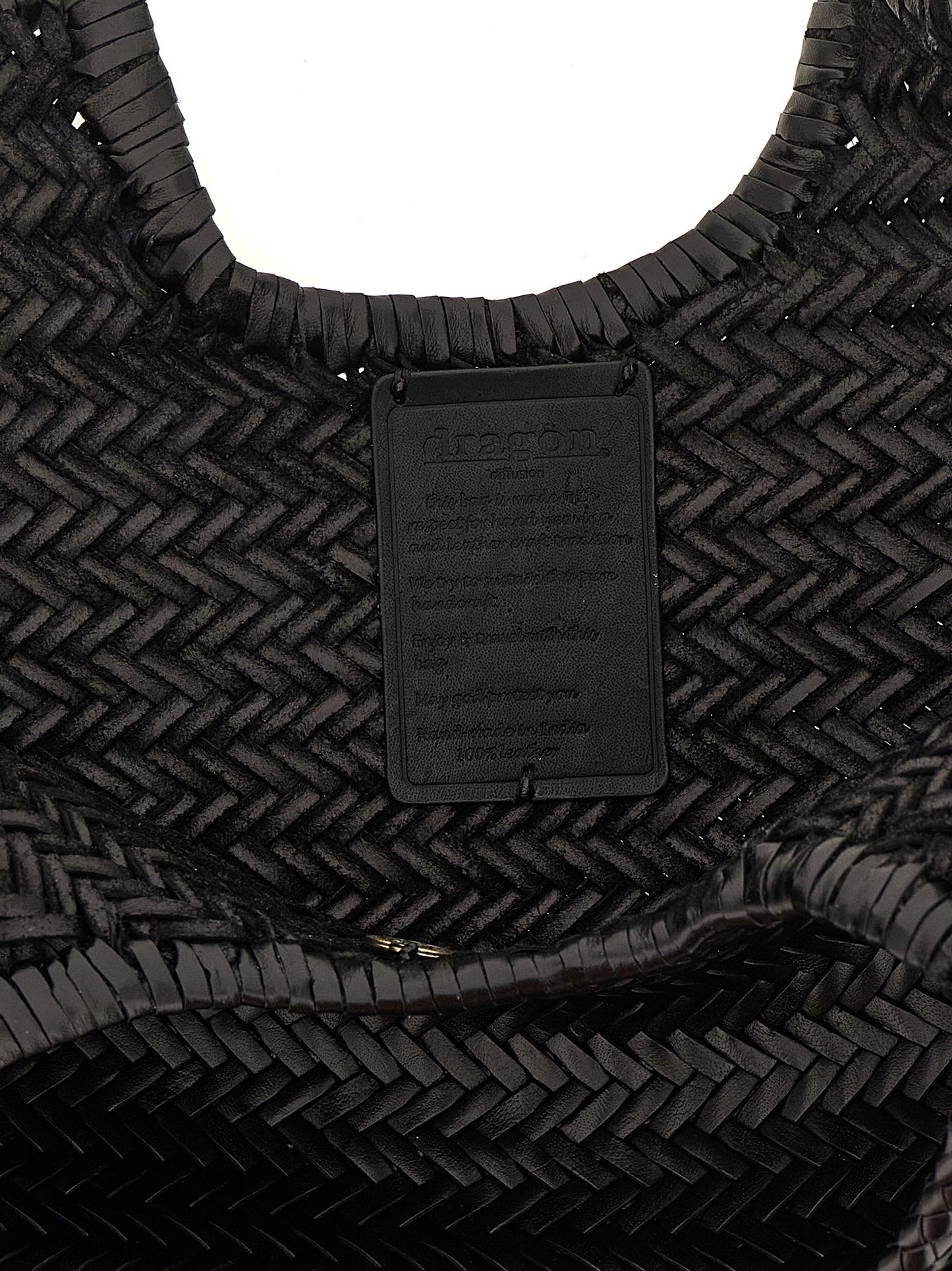 Dragon Diffusion Black Cowhide Shoulder Bag