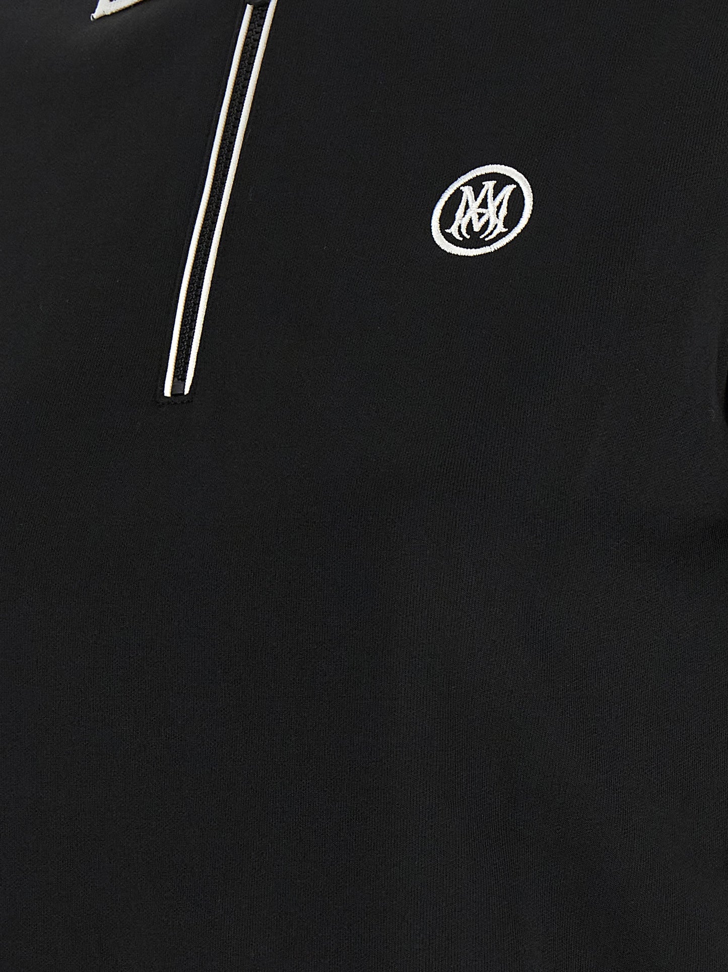 Amiri Black Polyester Polo Shirt