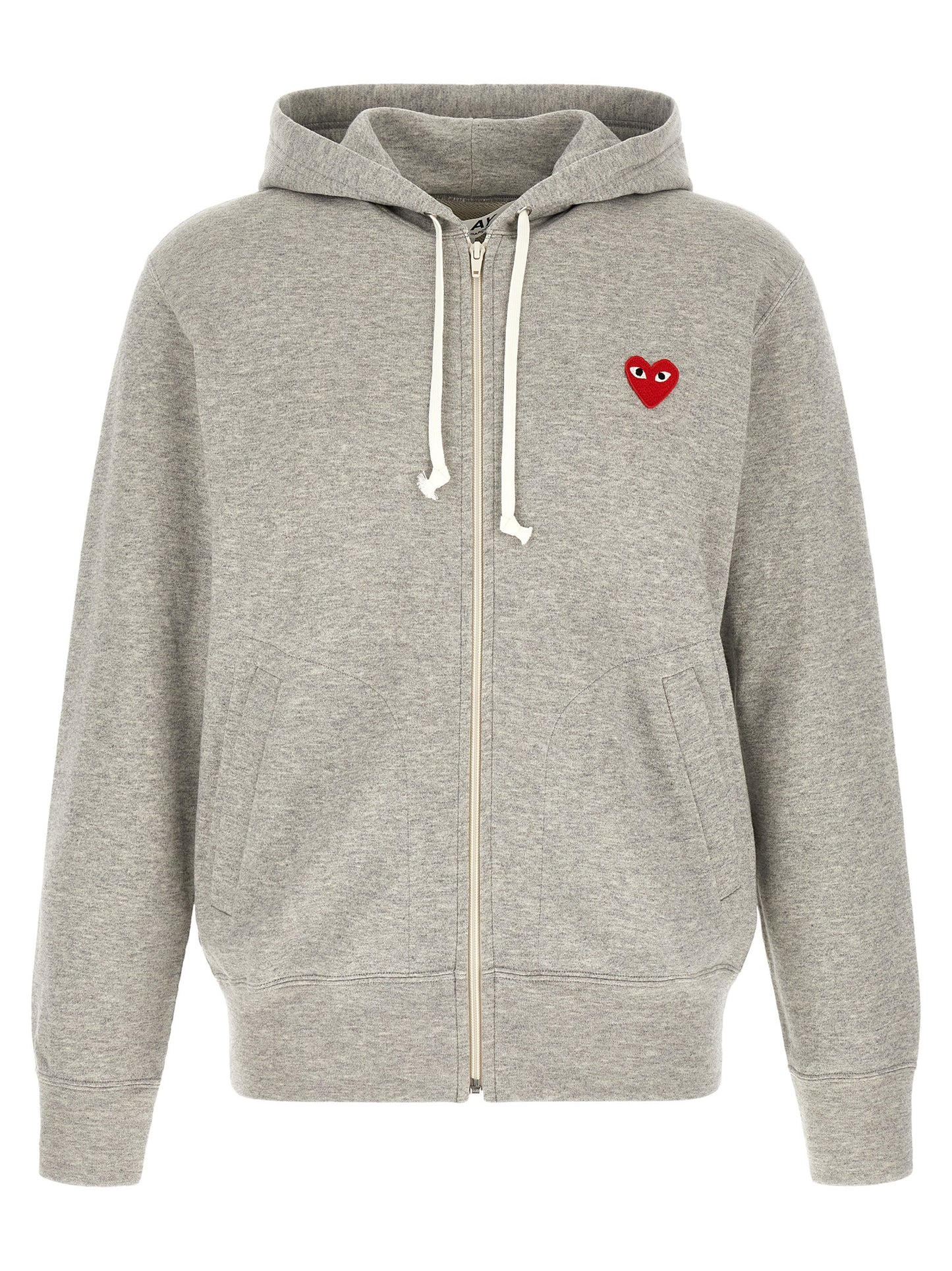 Comme Des Garçons Play Gray Cotton Cardigan