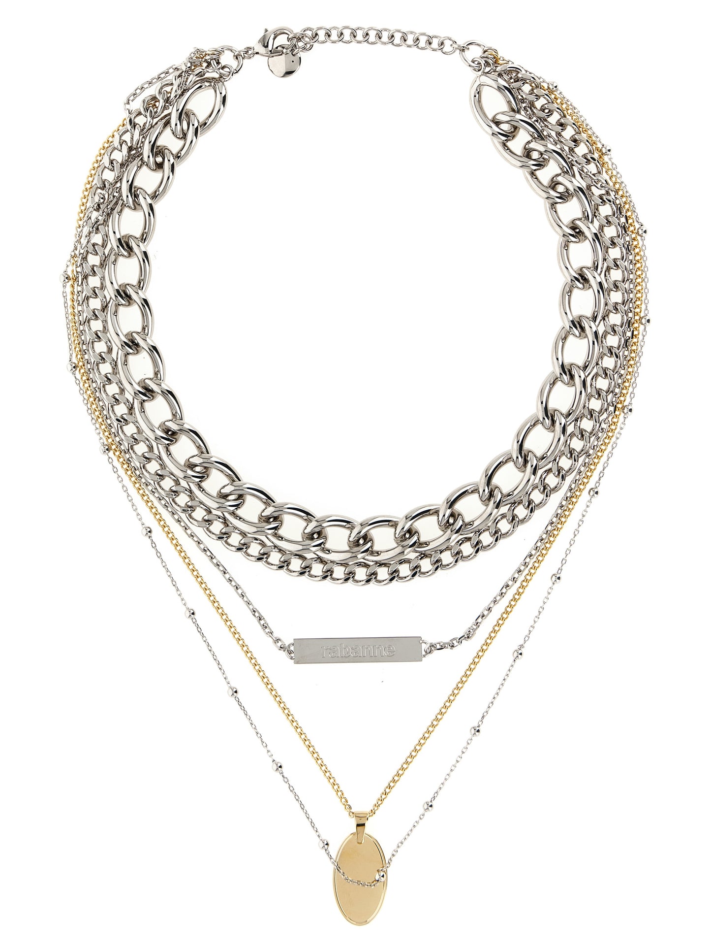Paco Rabanne Silver Brass Necklace