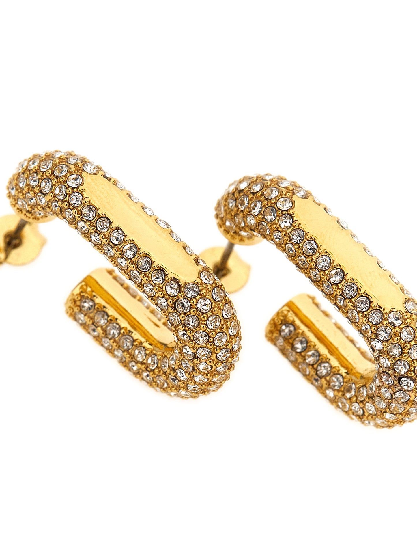 Paco Rabanne Gold Brass Earrings