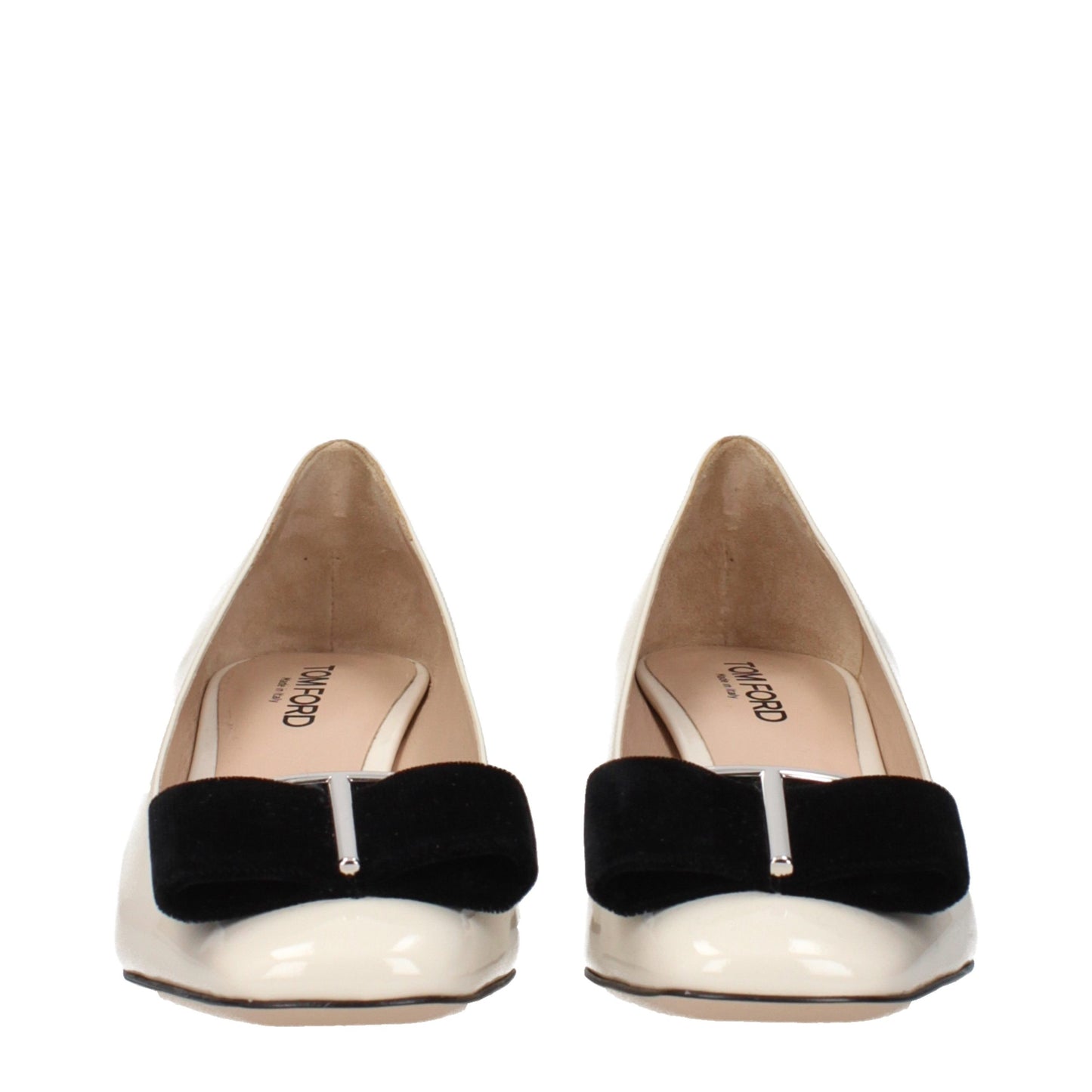 Tom Ford Beige Leather Mid Heel Pumps