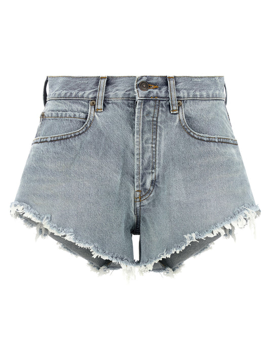 Balenciaga Blue Cotton Bermuda Shorts