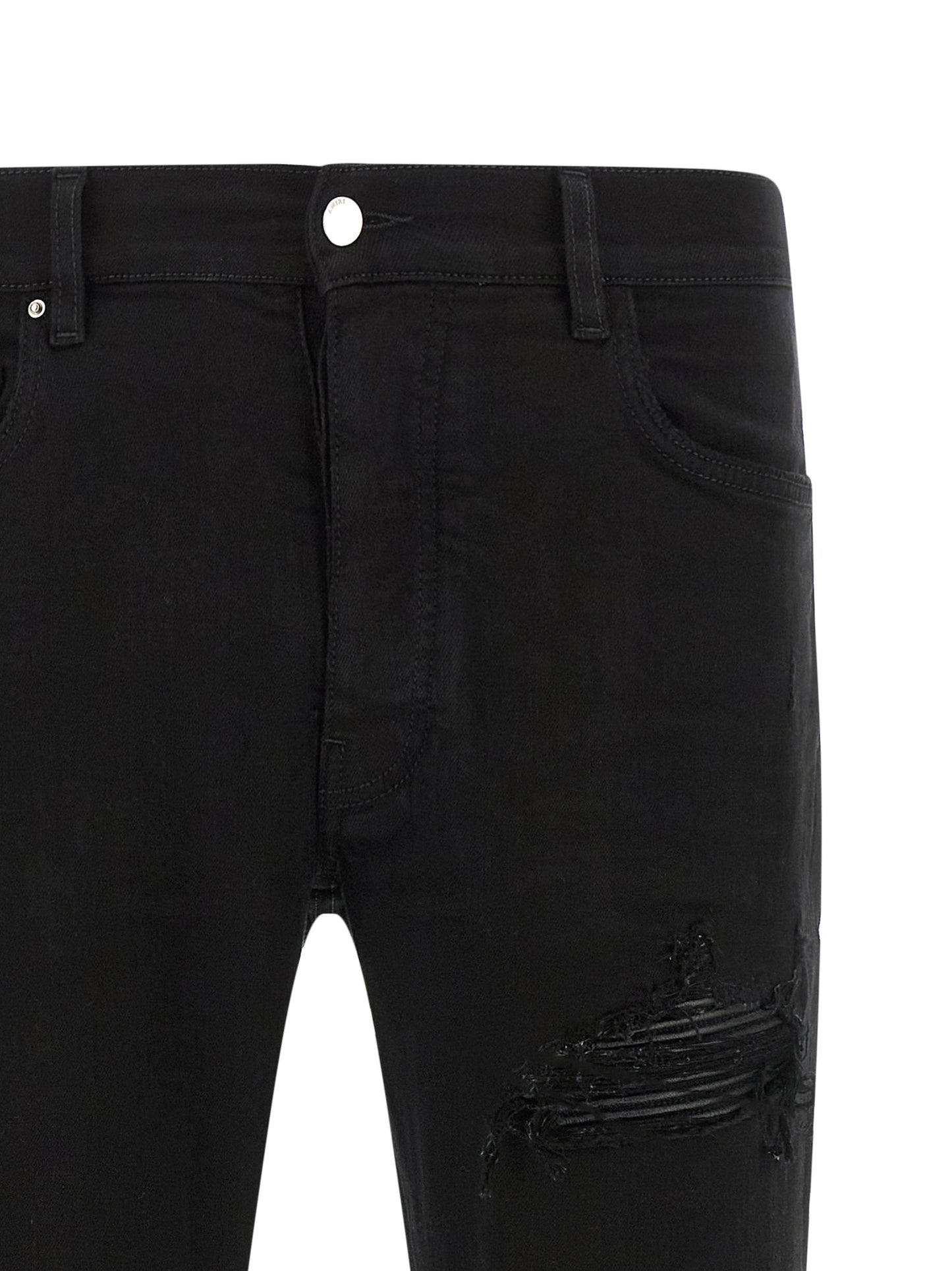 Amiri Black Cotton Slim Fit Jeans