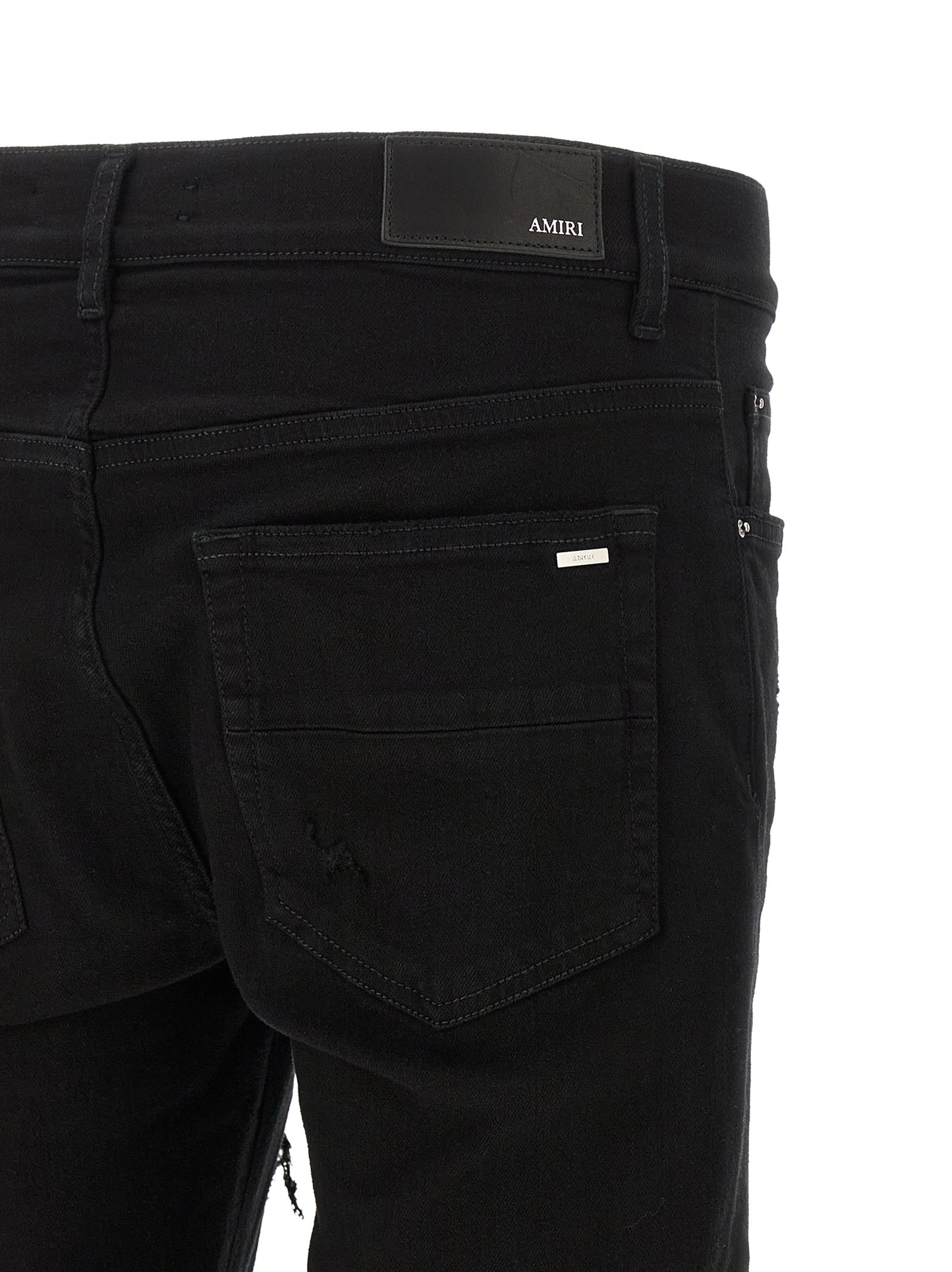 Amiri Black Cotton Slim Fit Jeans