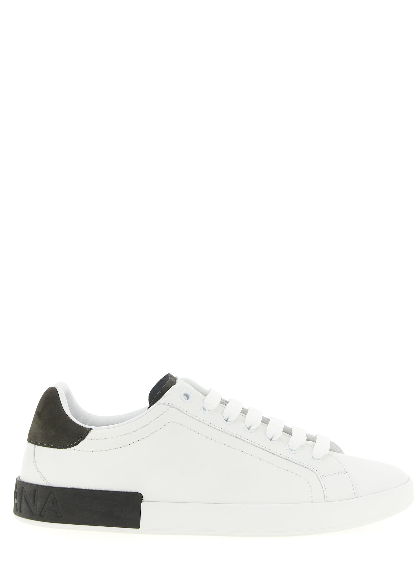 Dolce & Gabbana White Calfskin Low Top Sneakers