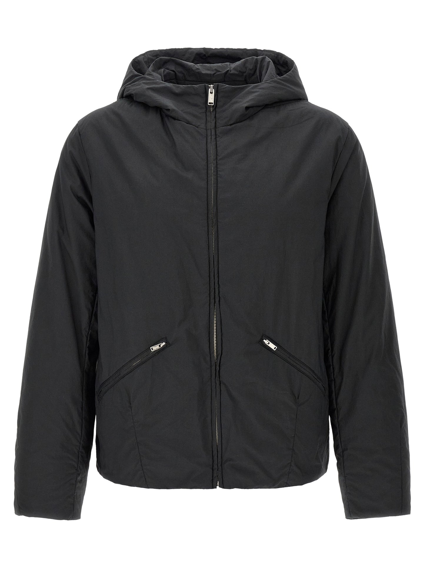 Undercover Black Cotton Full-Length Jacket