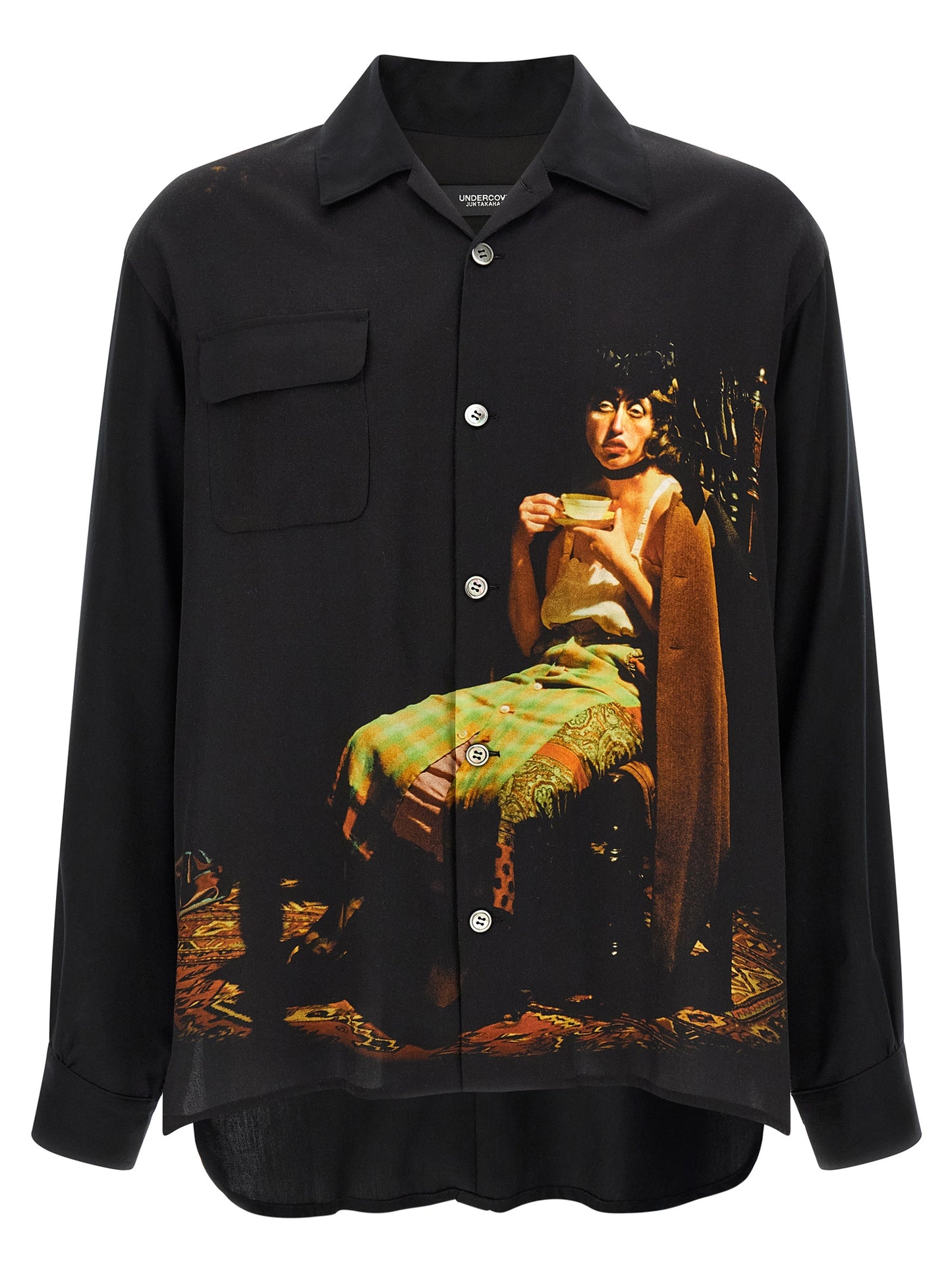 Undercover Black Rayon Blouse