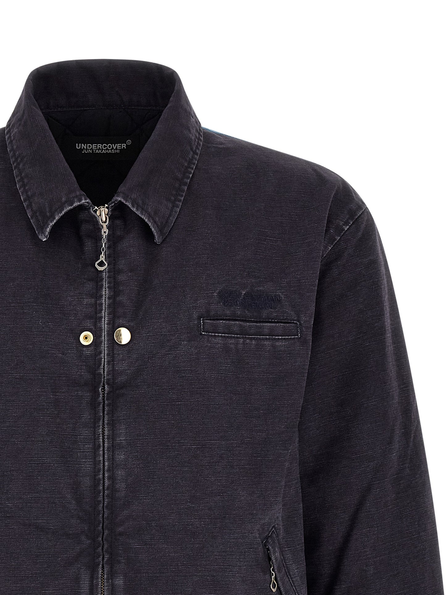 Undercover Blue Cotton Full-Length Jacket