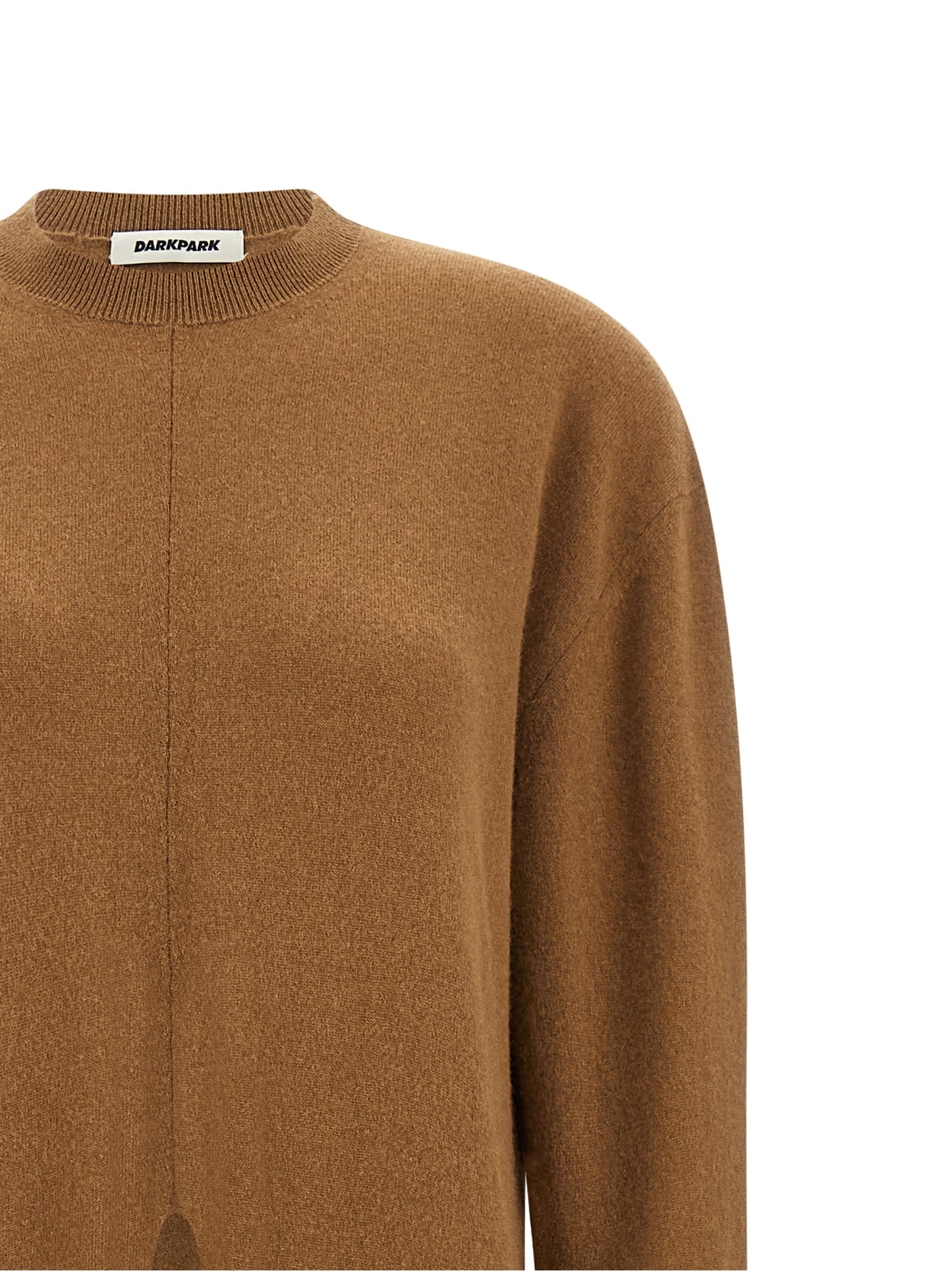Darkpark Beige Merino Wool Cardigan