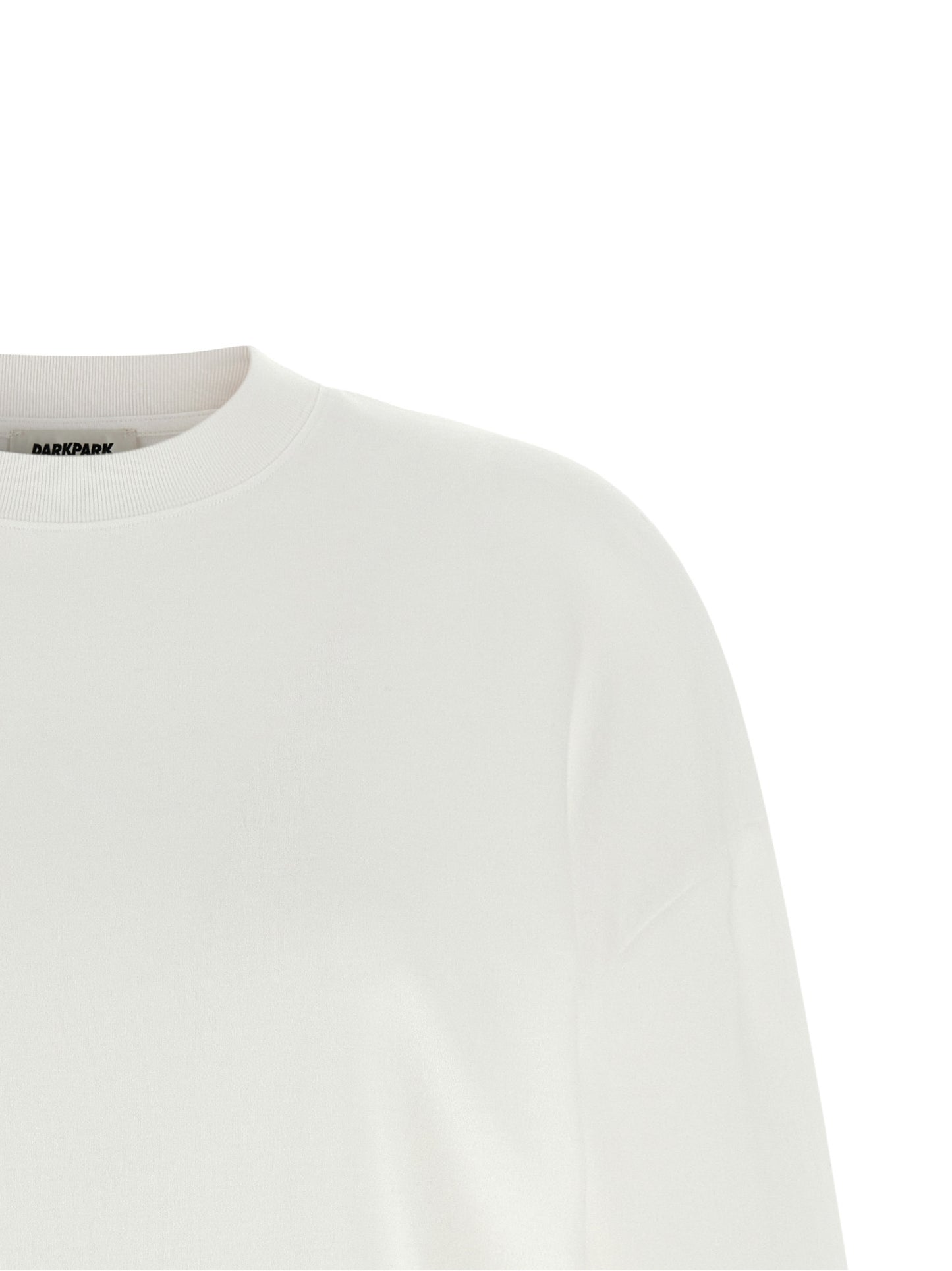 Darkpark White Cotton Sweatshirt