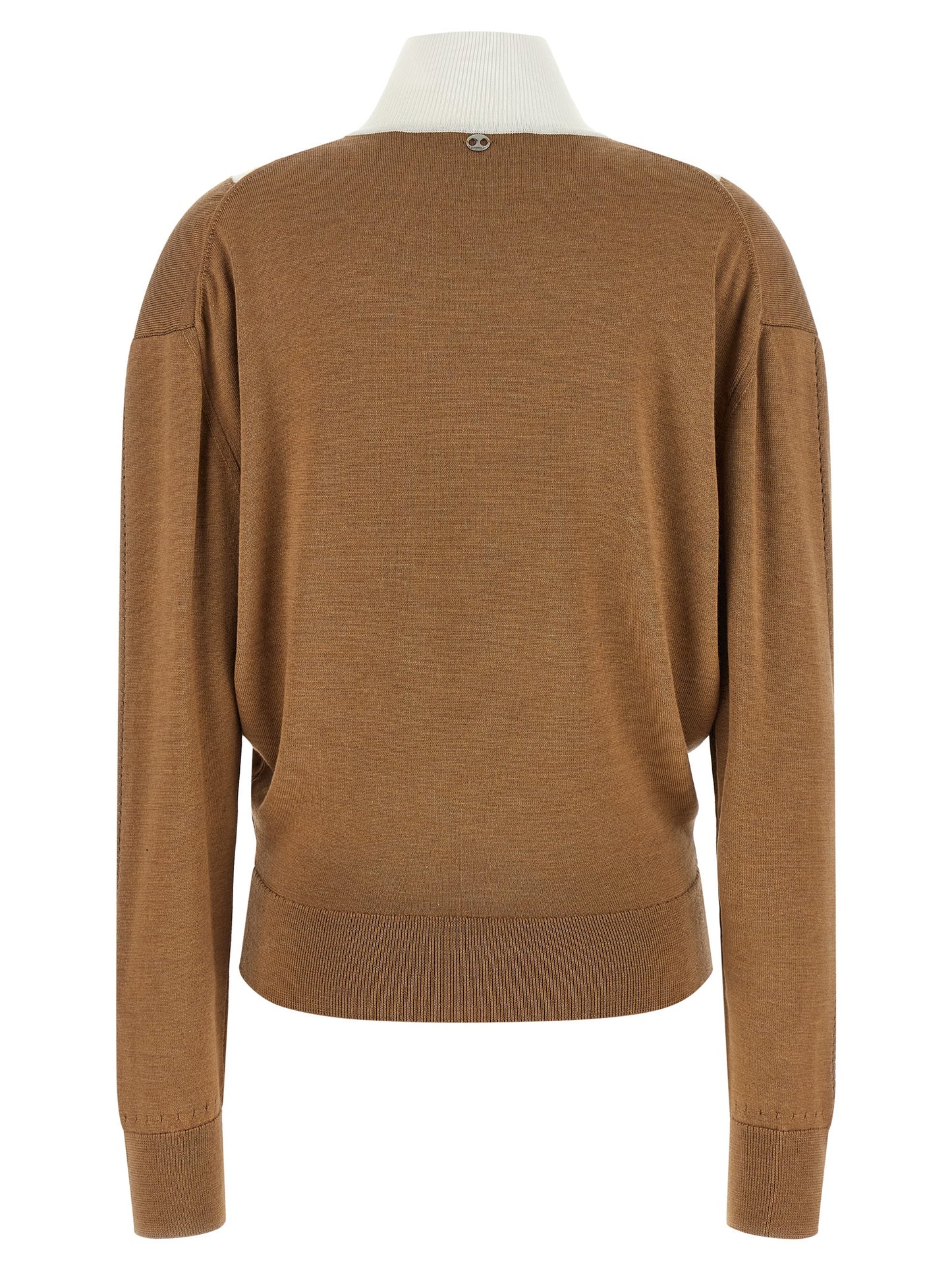 Paco Rabanne Beige Virgin Wool Cardigan