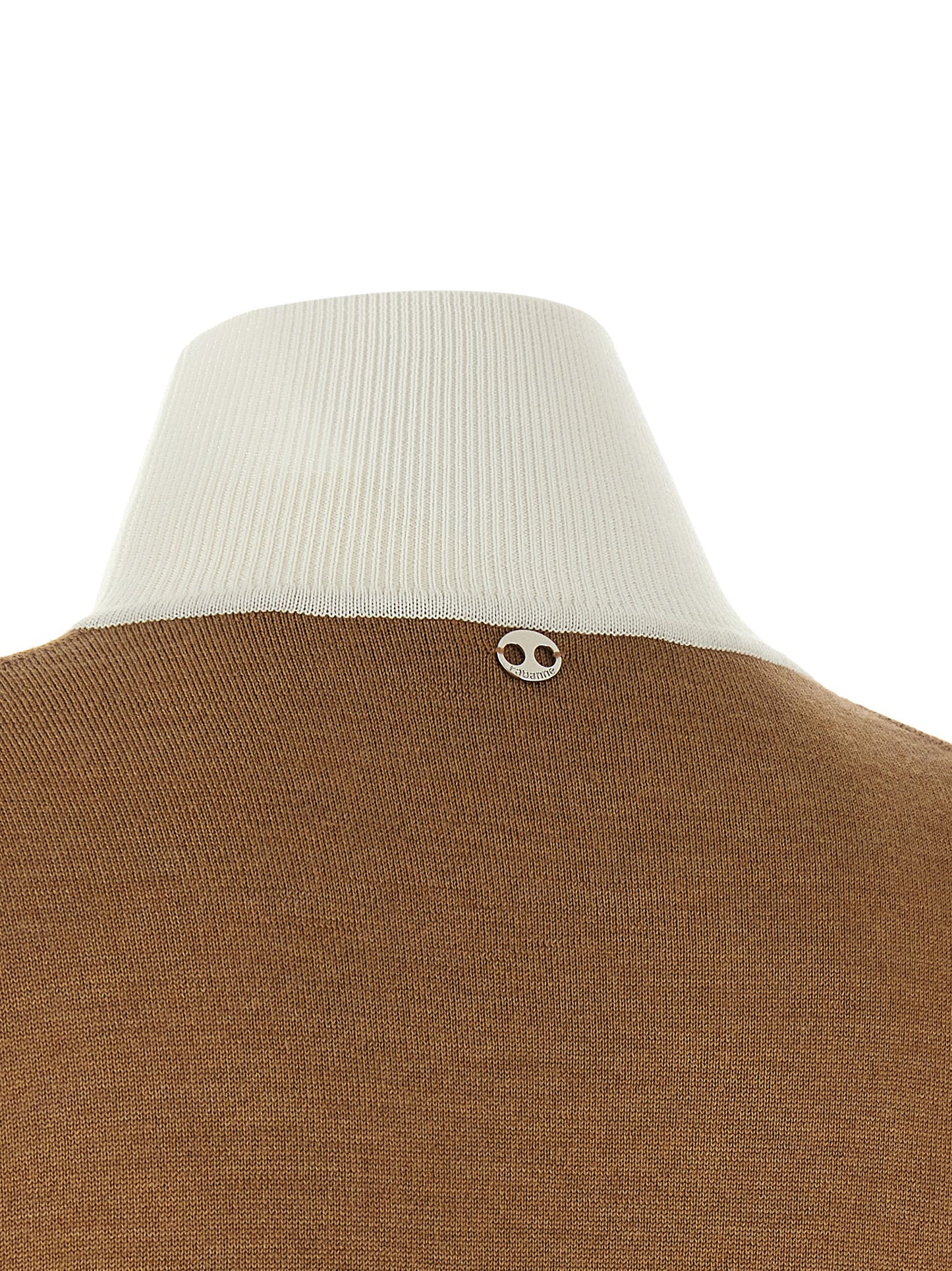 Paco Rabanne Beige Virgin Wool Cardigan