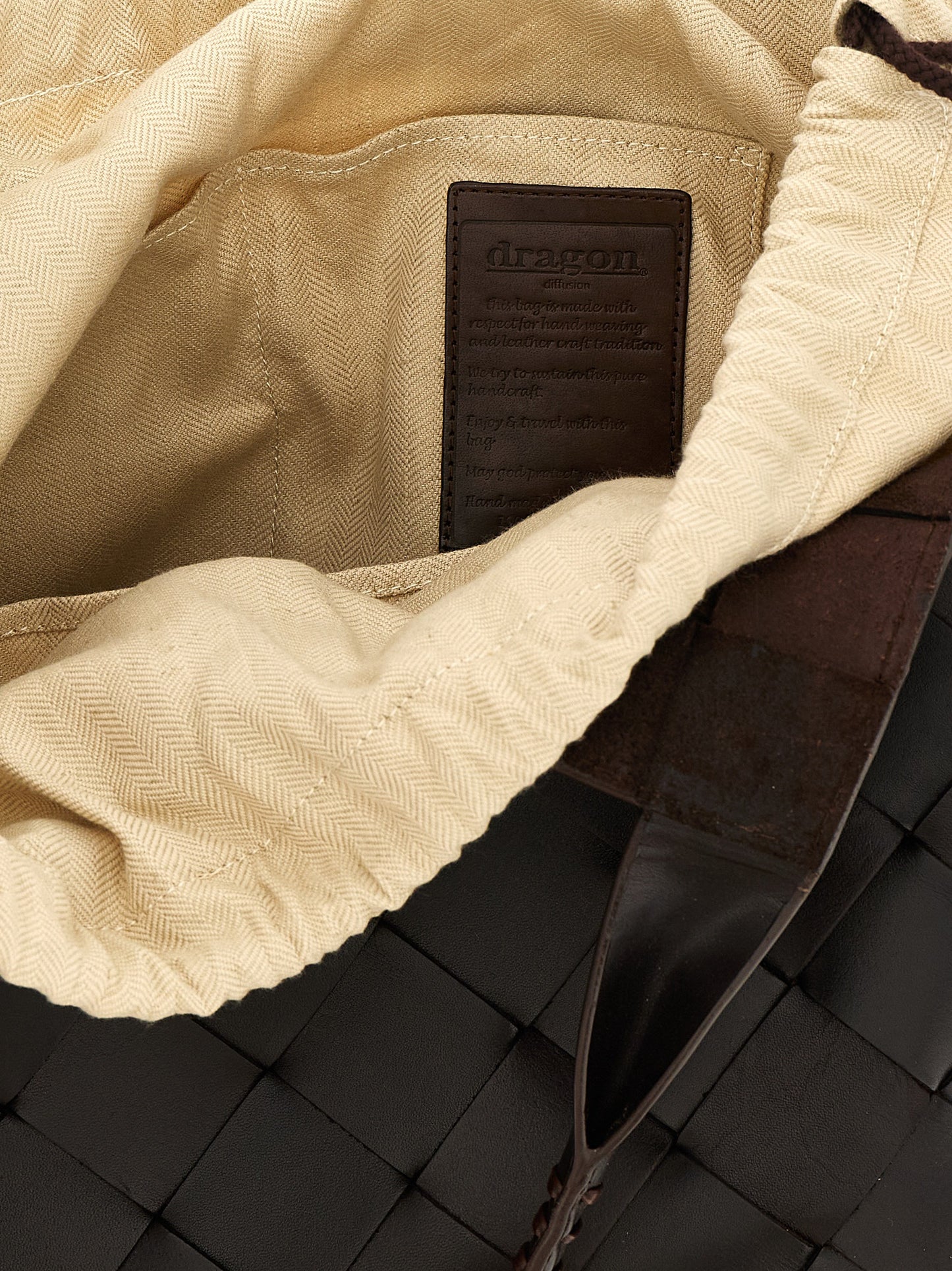 Dragon Diffusion Brown Calfskin Shoulder Bag