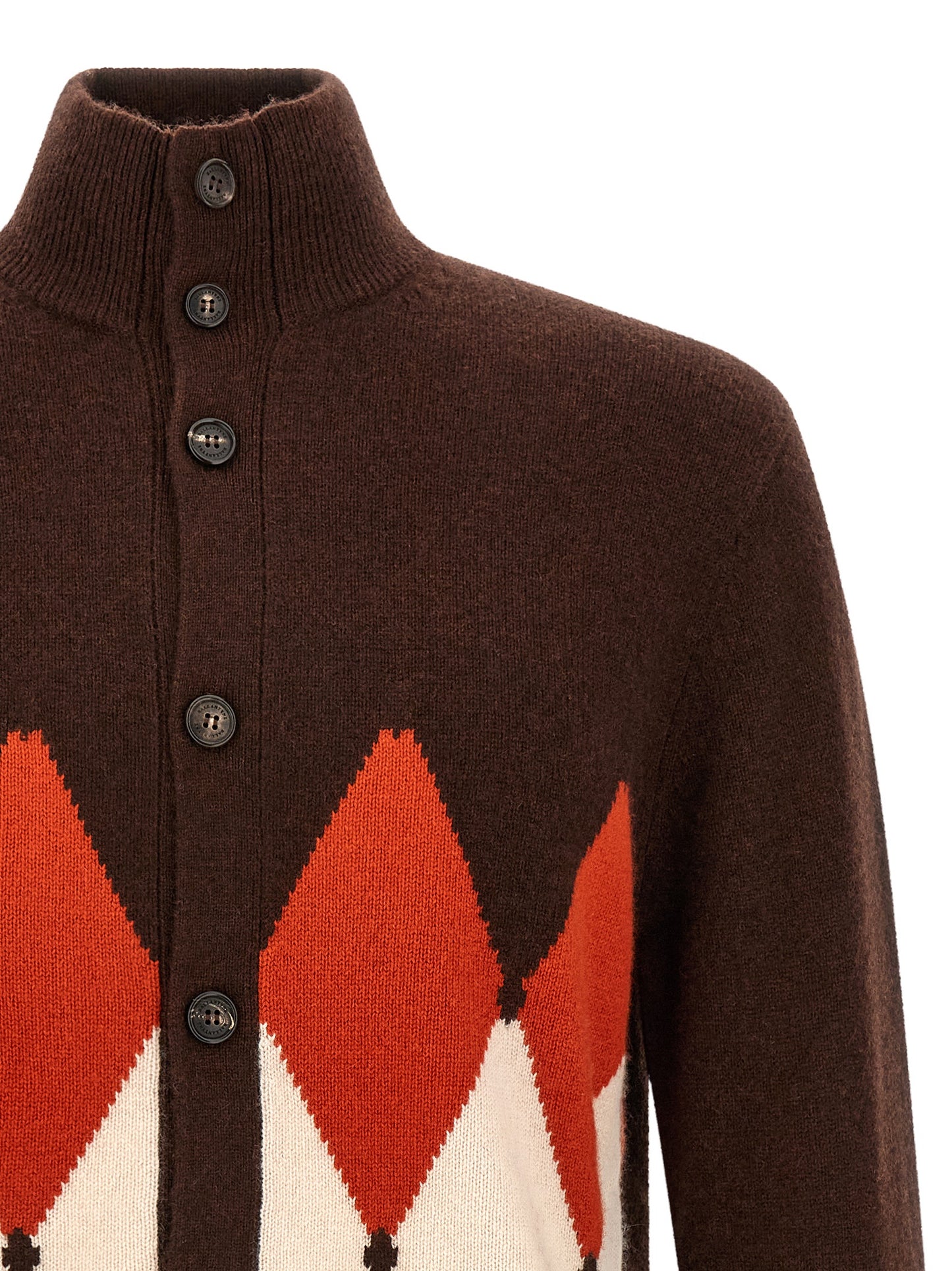 Ballantyne Brown Cashmere Cardigan