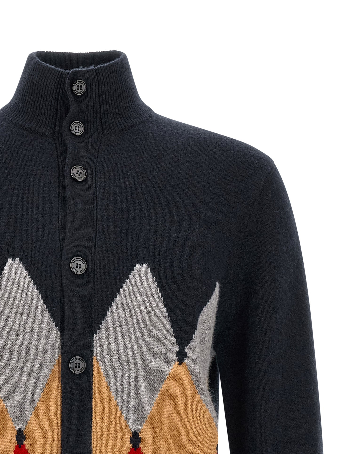 Ballantyne Blue Cashmere Cardigan
