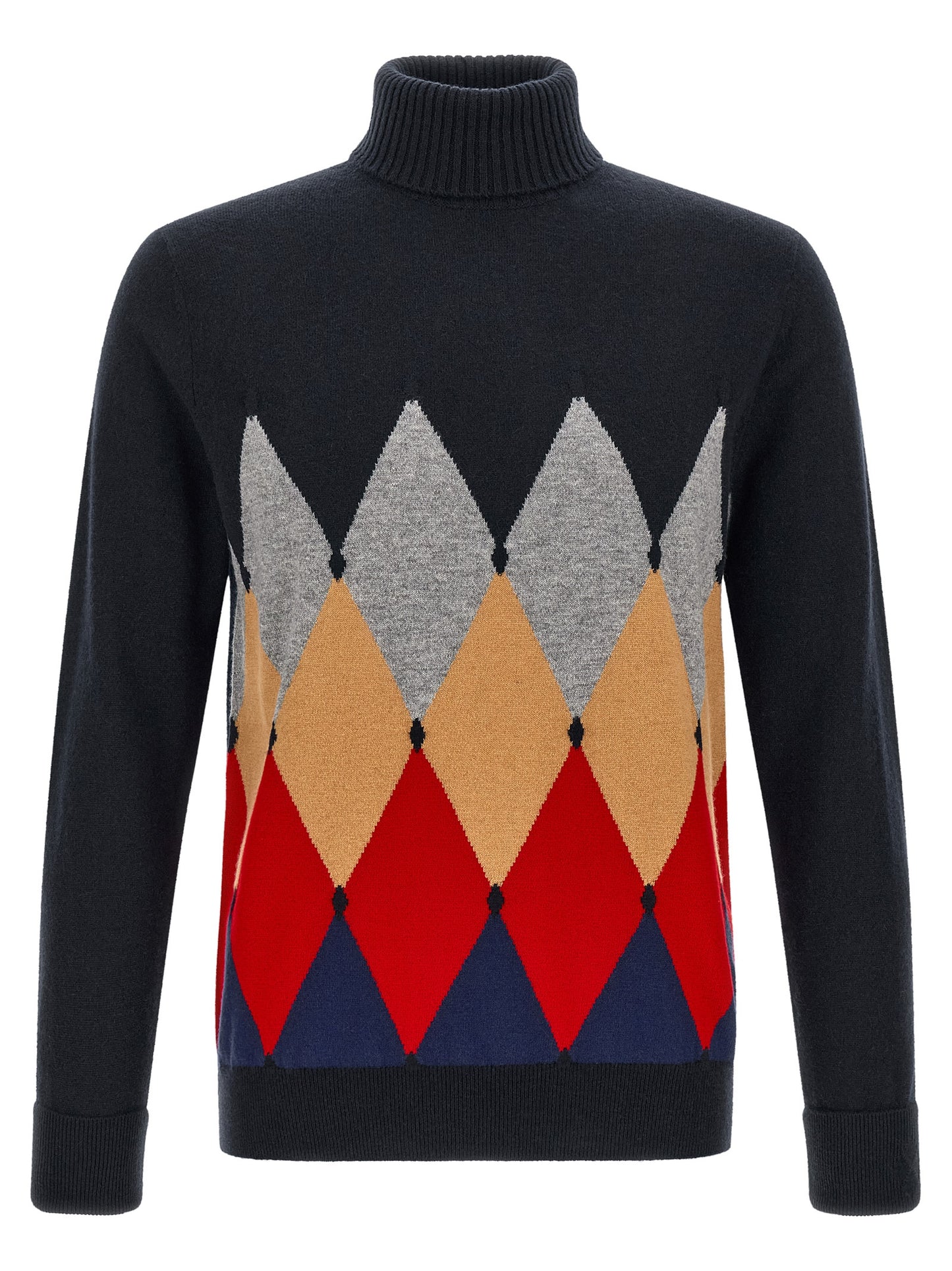 Ballantyne Blue Cashmere Cardigan