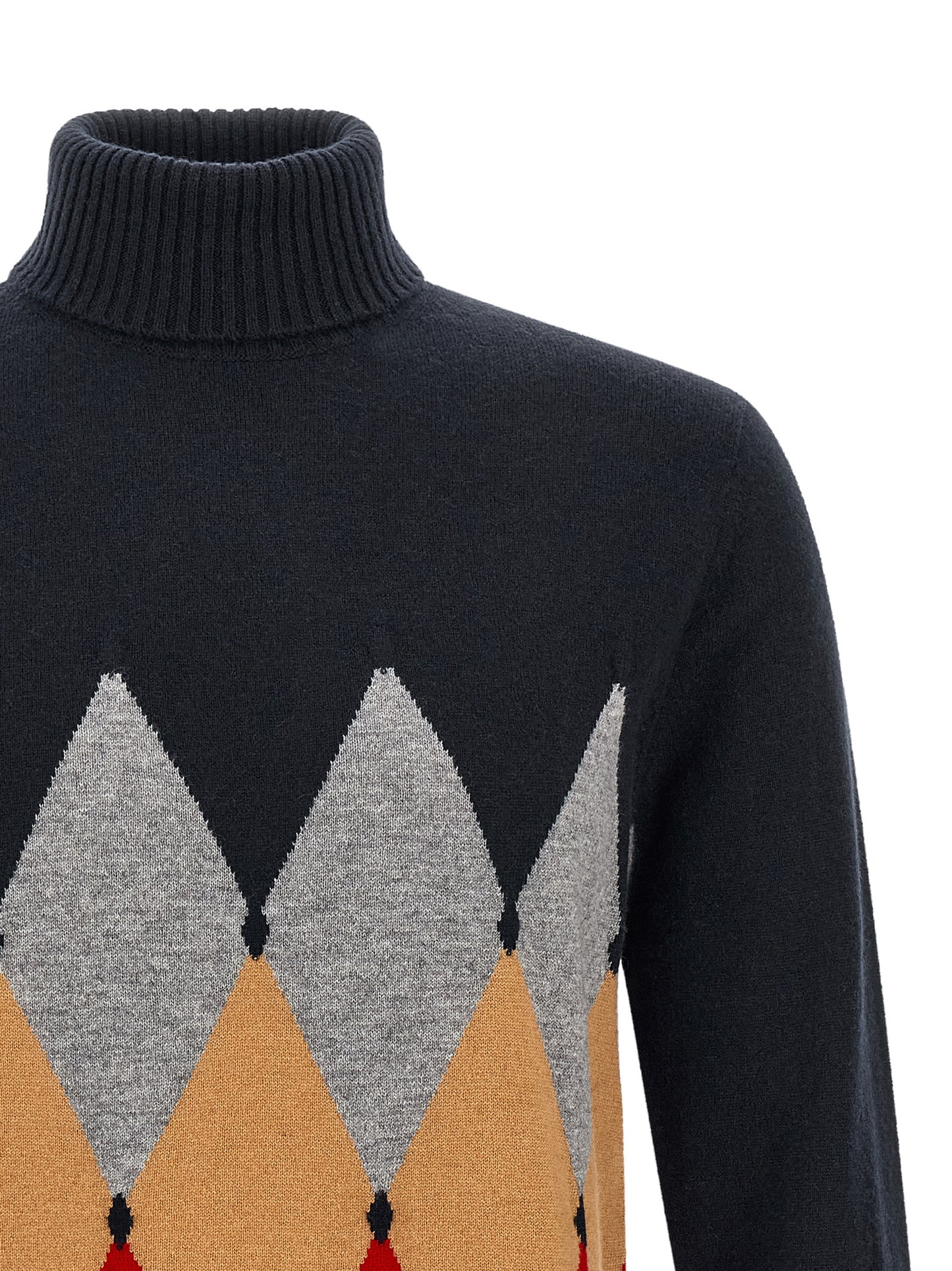 Ballantyne Blue Cashmere Cardigan