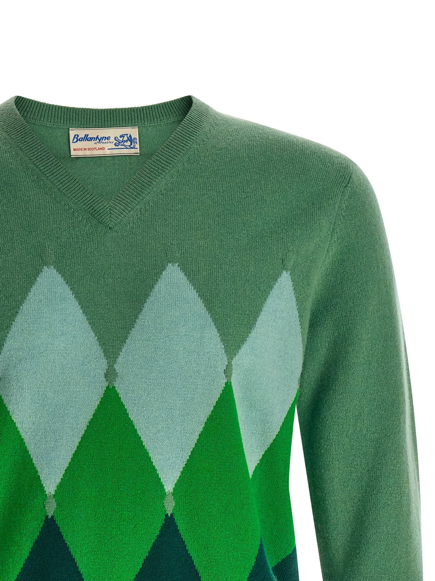 Ballantyne Bicolor Cashmere Cardigan