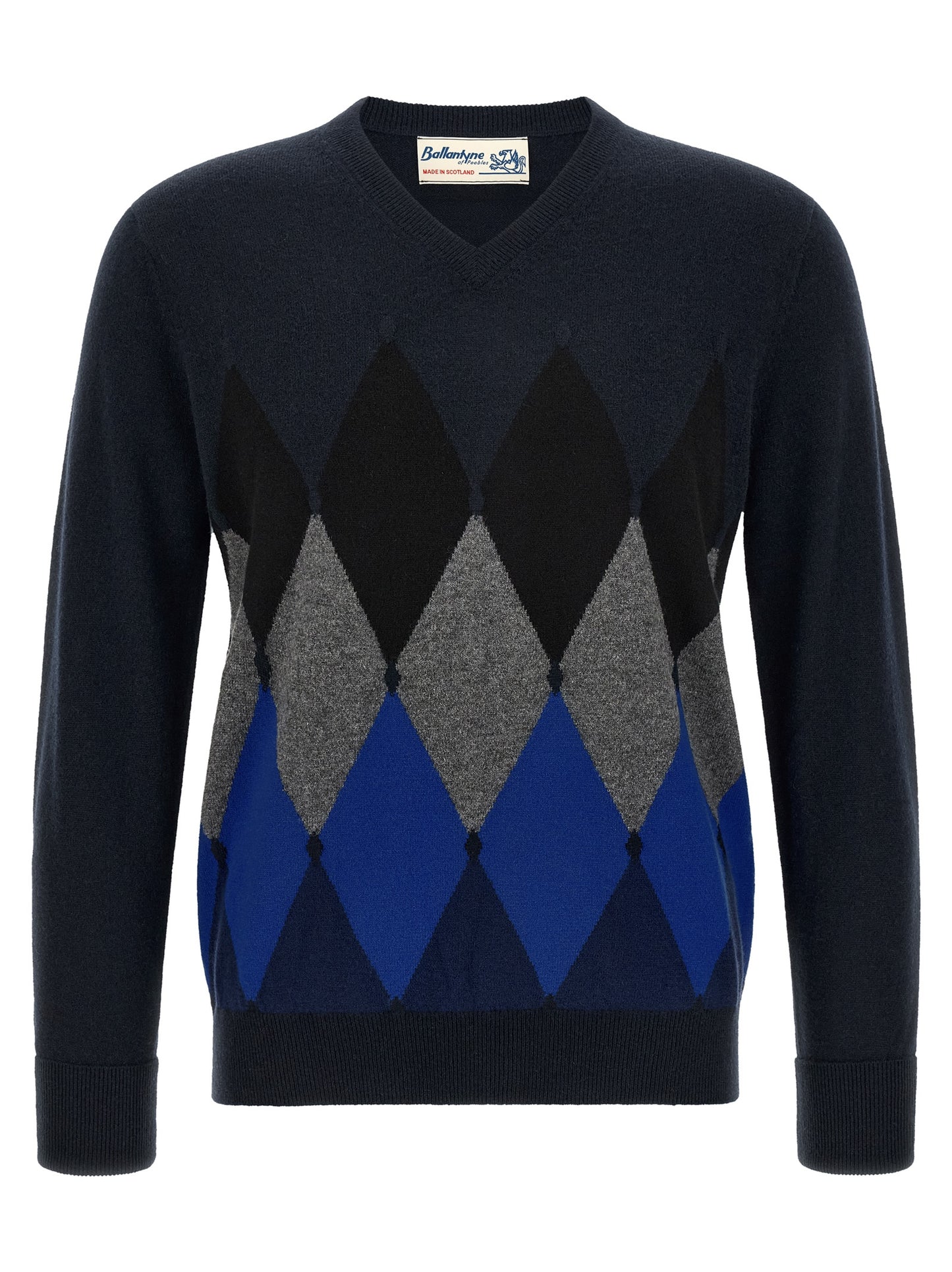 Ballantyne Blue Cashmere Cardigan