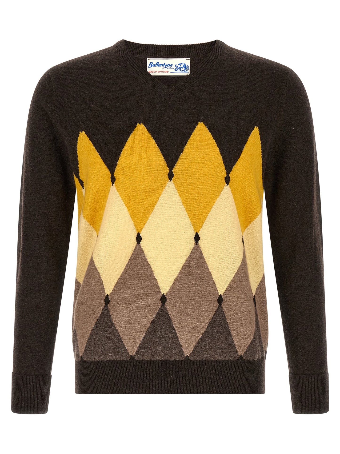 Ballantyne Brown Cashmere Cardigan
