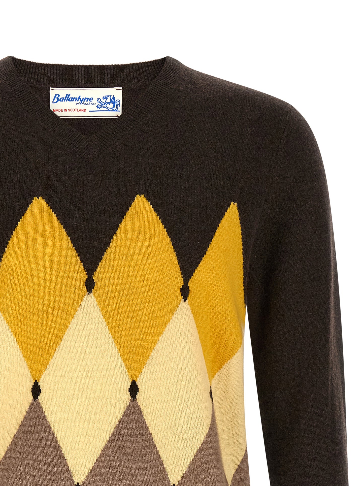 Ballantyne Brown Cashmere Cardigan