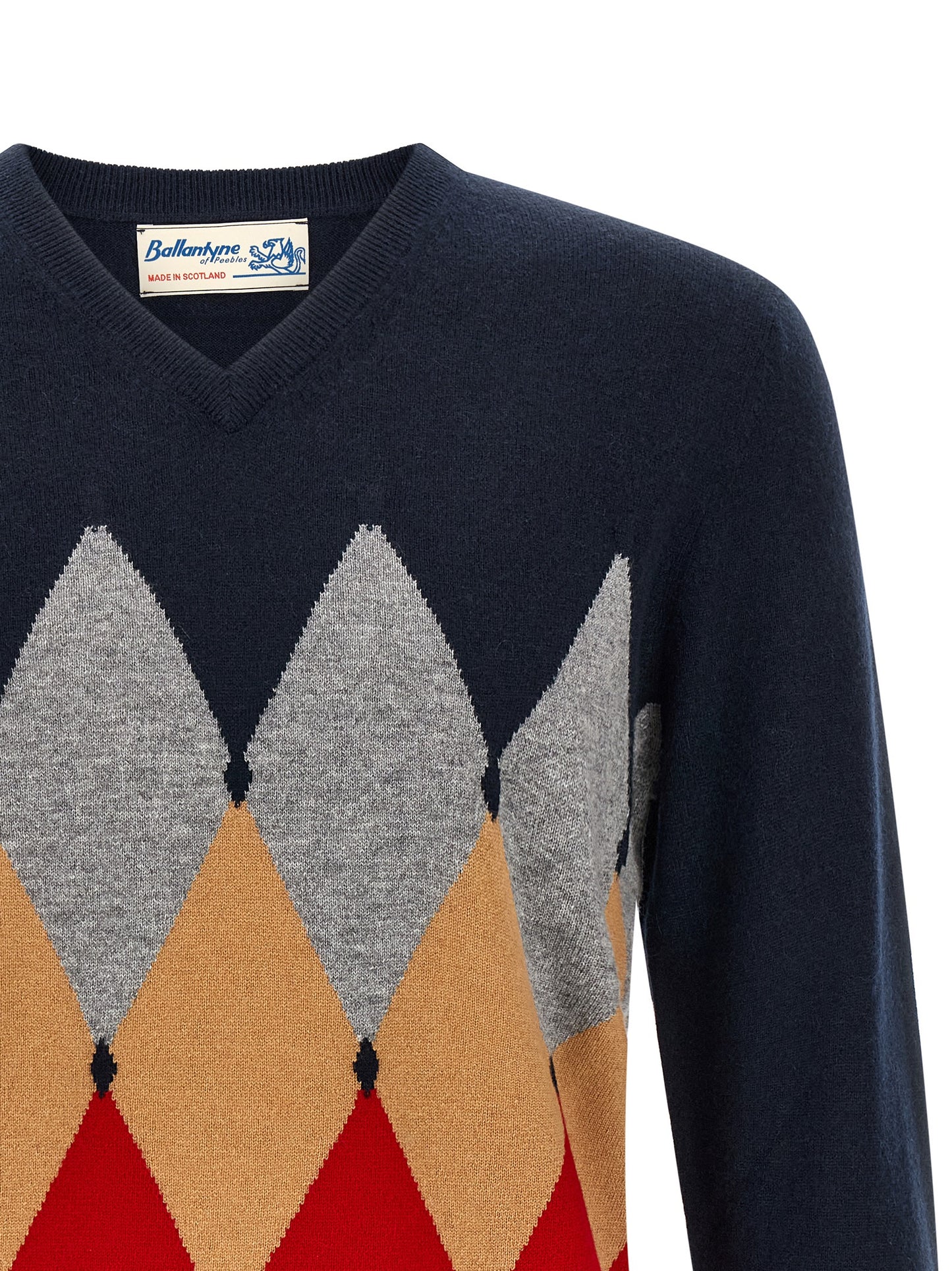 Ballantyne Blue Cashmere Cardigan