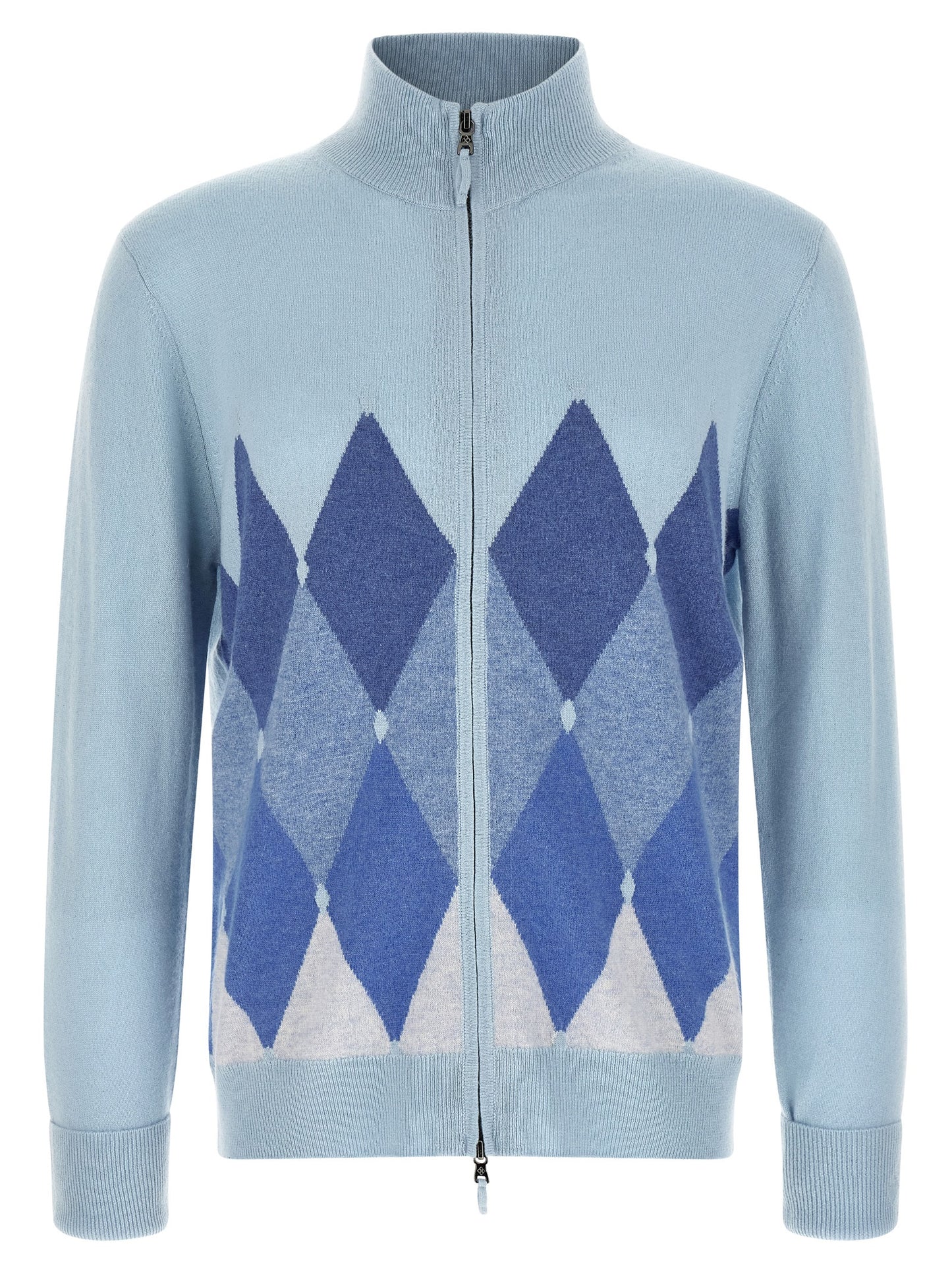 Ballantyne Blue Cashmere Cardigan