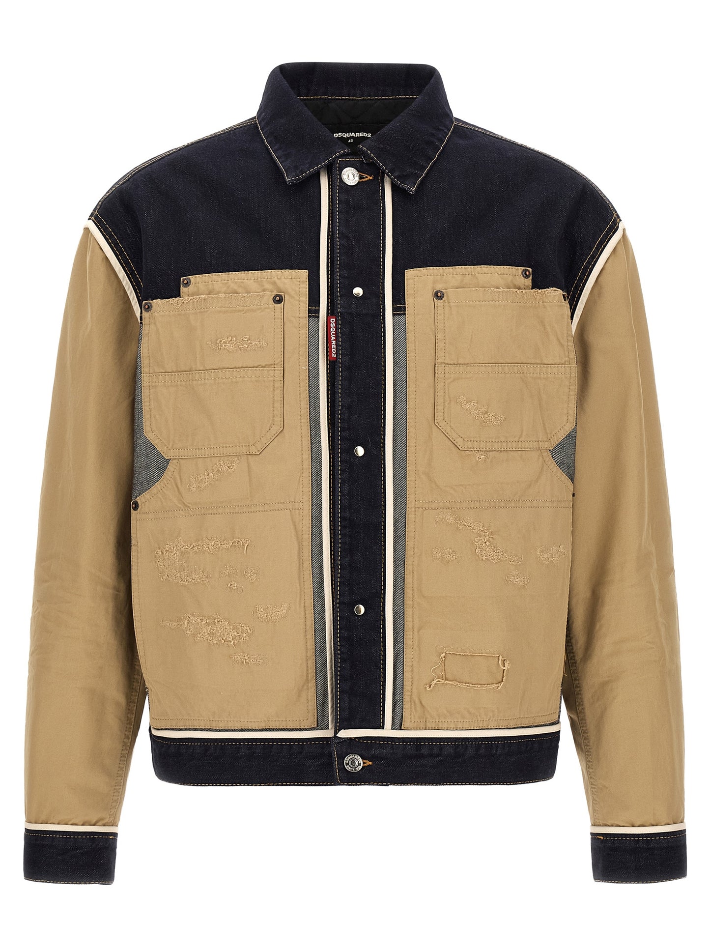 Dsquared² Beige Cotton Denim Jacket