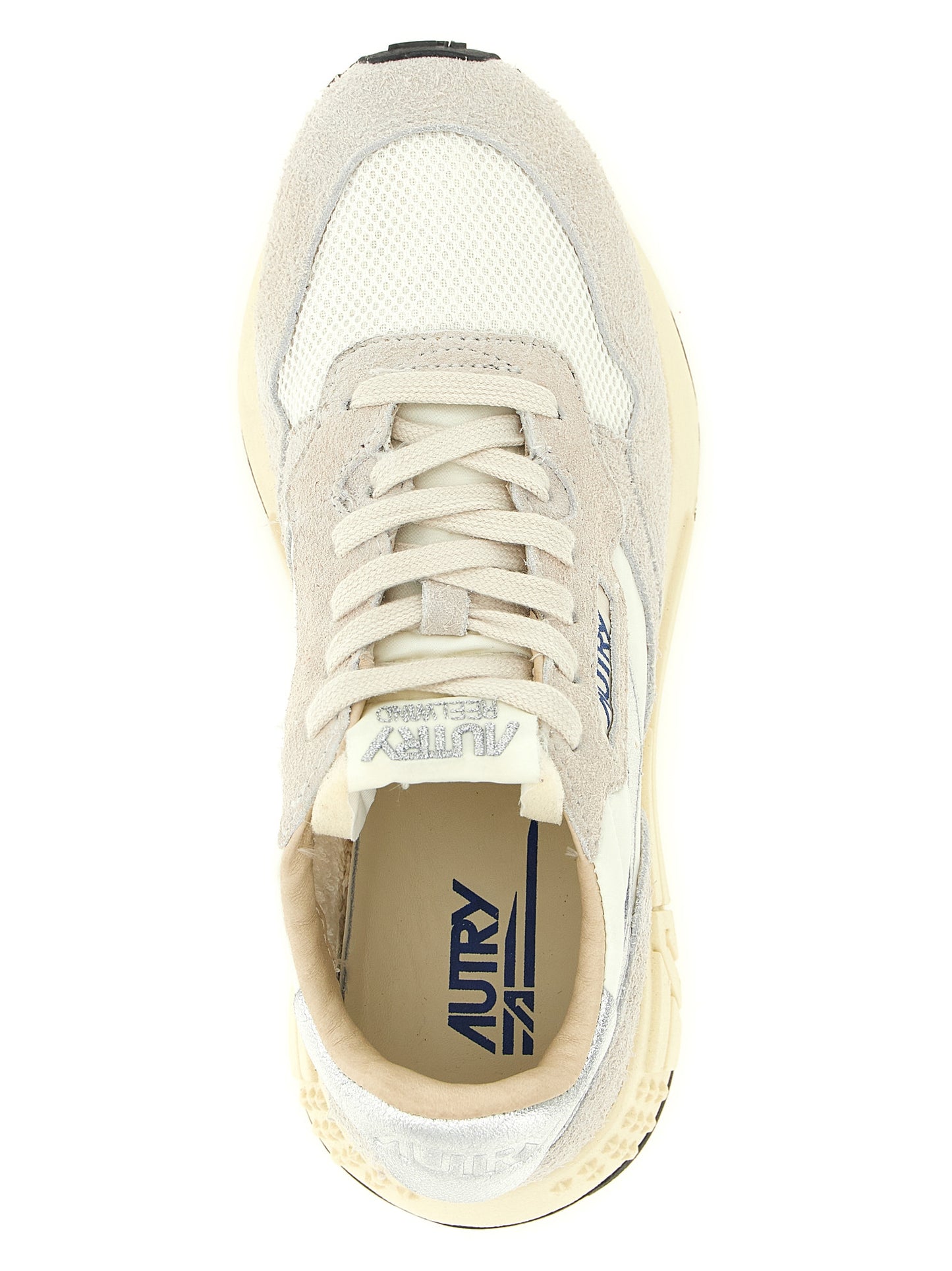 Autry White Cowhide Athletic Sneakers