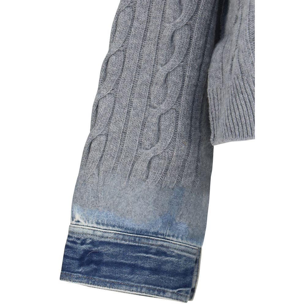 Haikure Gray Wool Oves Aries Sweatshirt