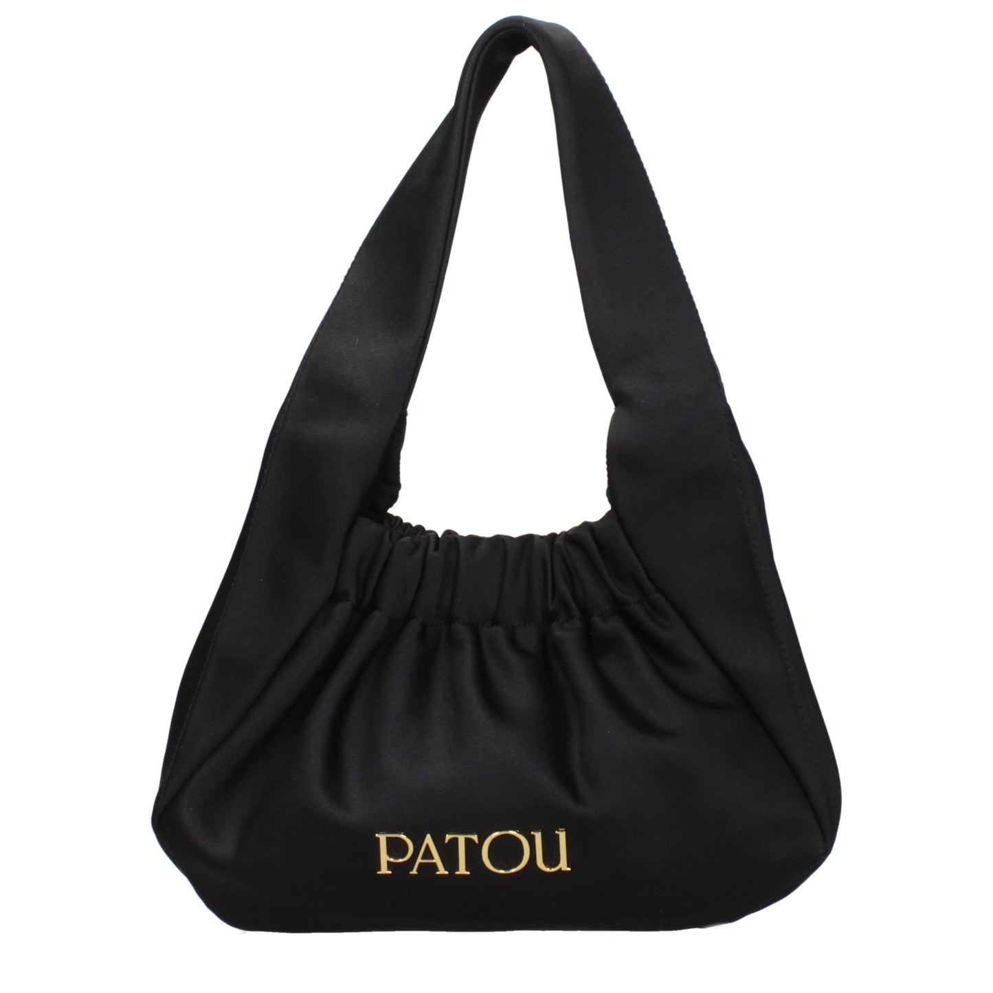 Patou Black Fabric Handbag