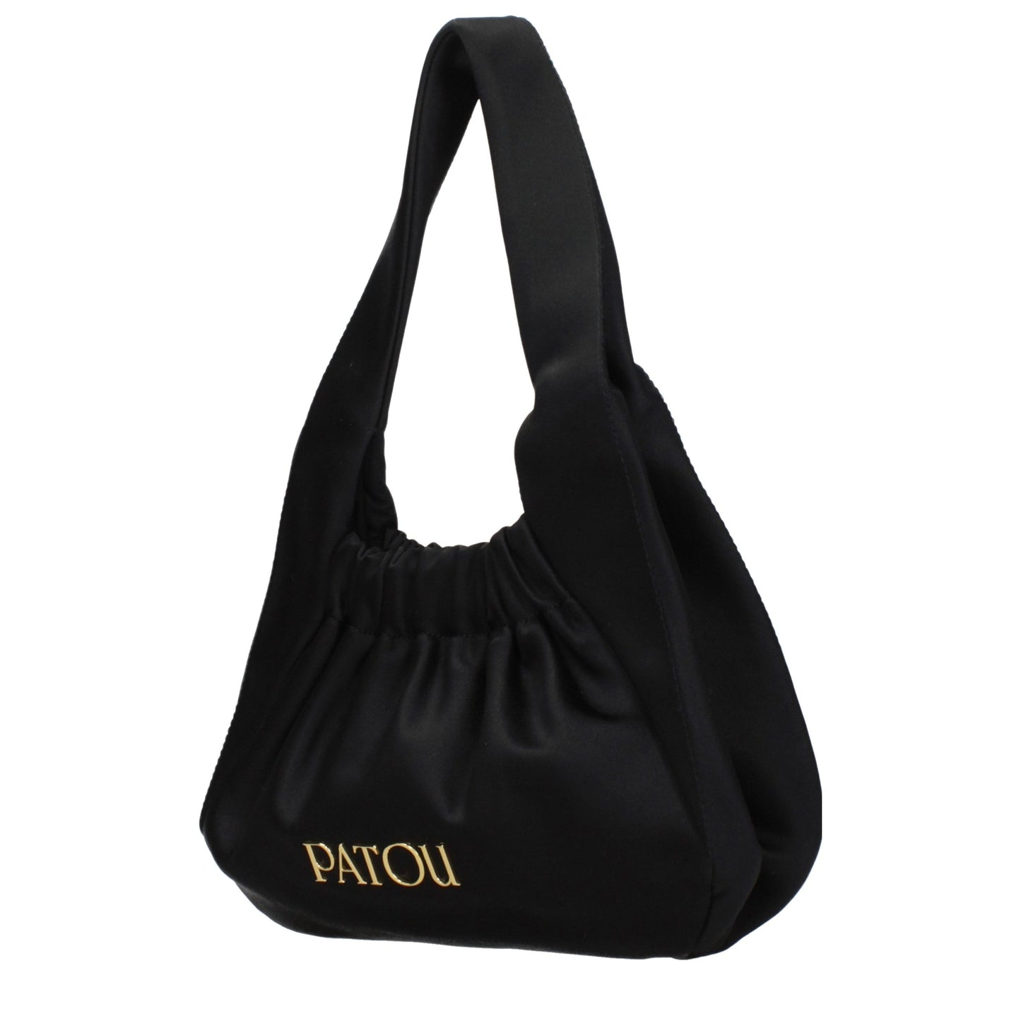Patou Black Fabric Handbag