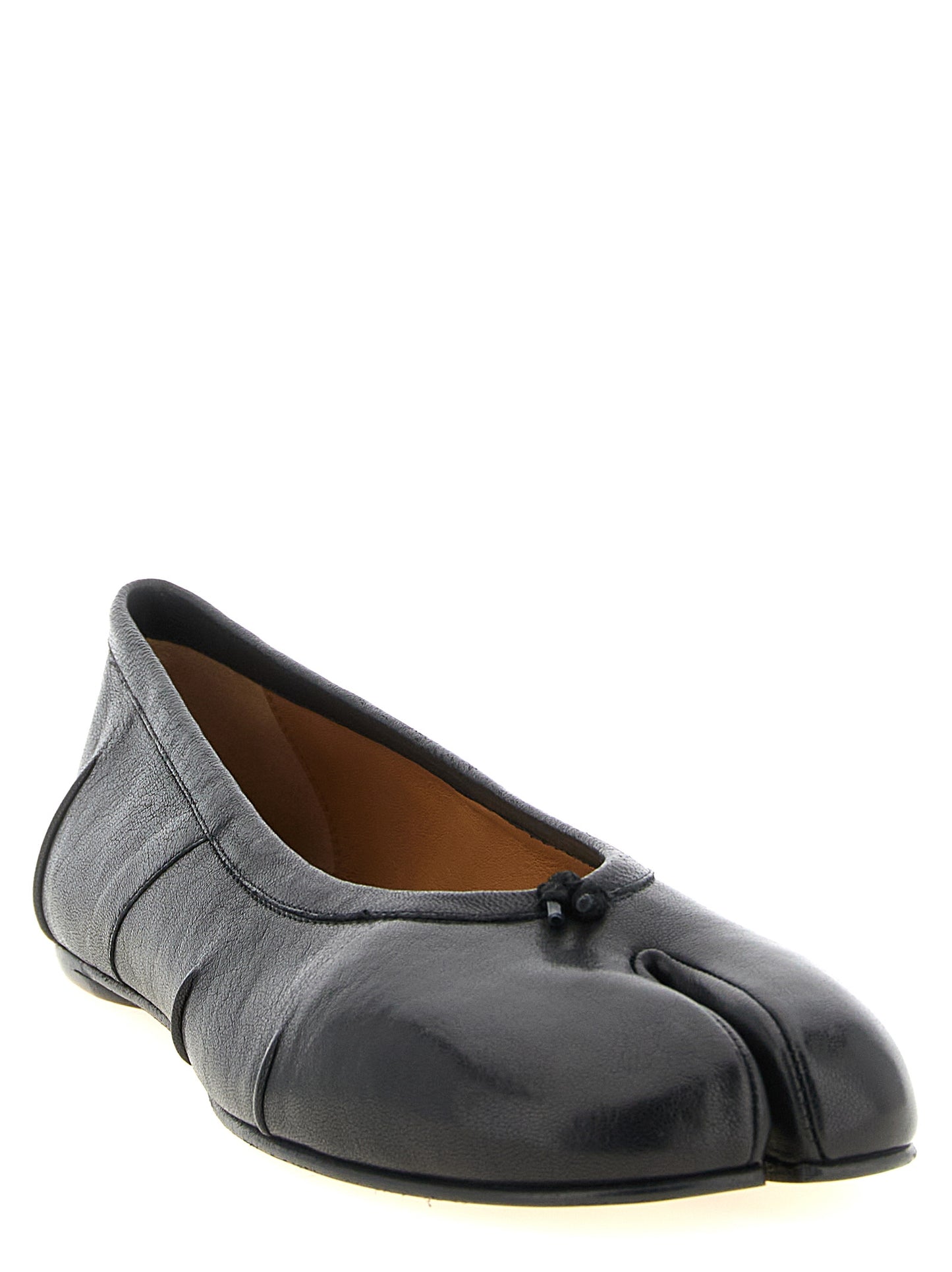 Maison Margiela Black Lamb Leather Ballet Flats