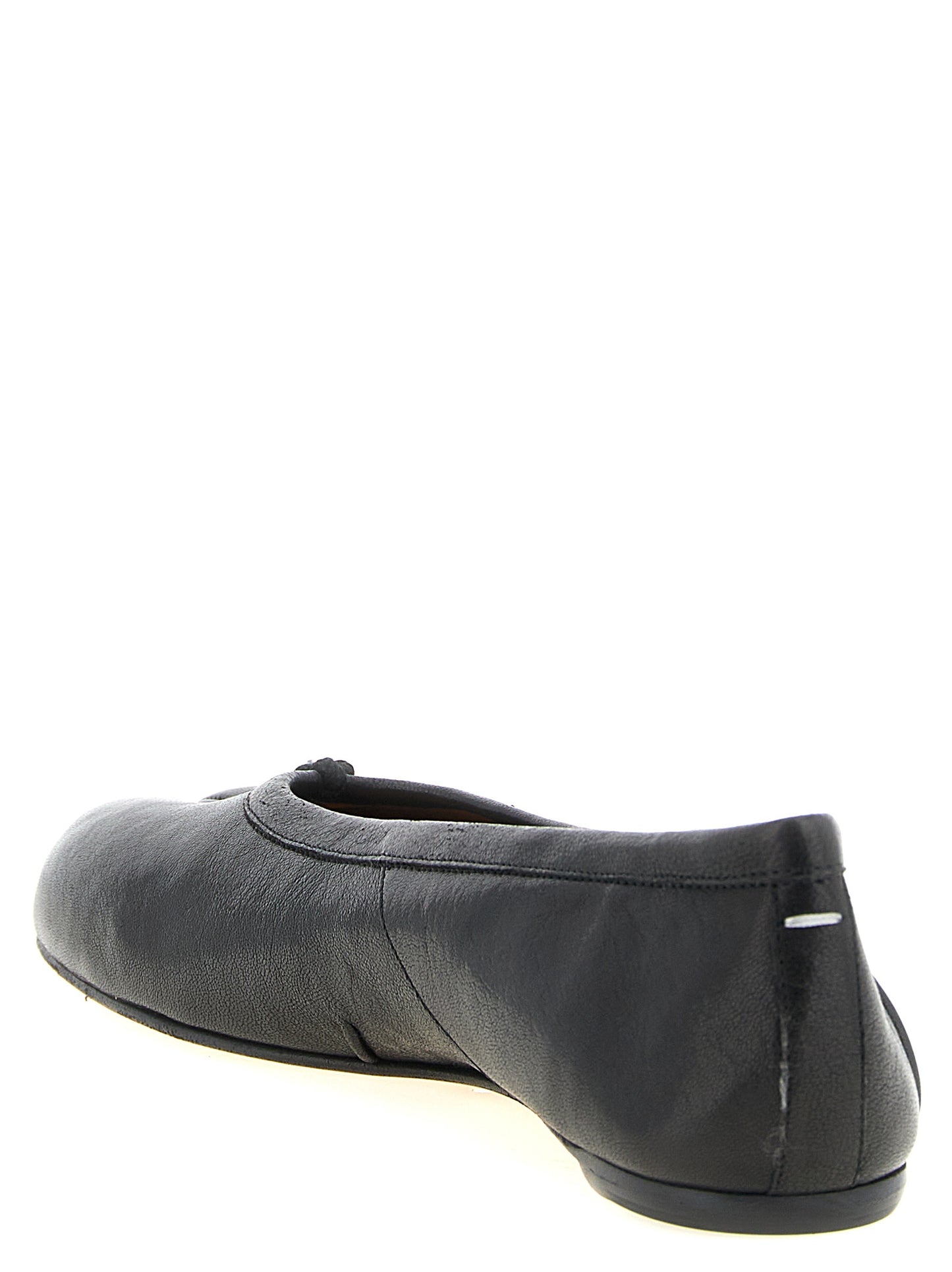 Maison Margiela Black Lamb Leather Ballet Flats