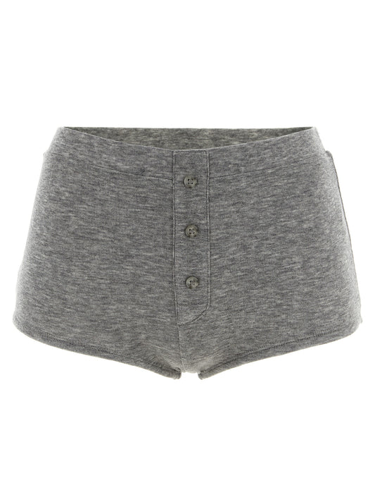 Entire Studios Gray Tencel Bermuda Shorts