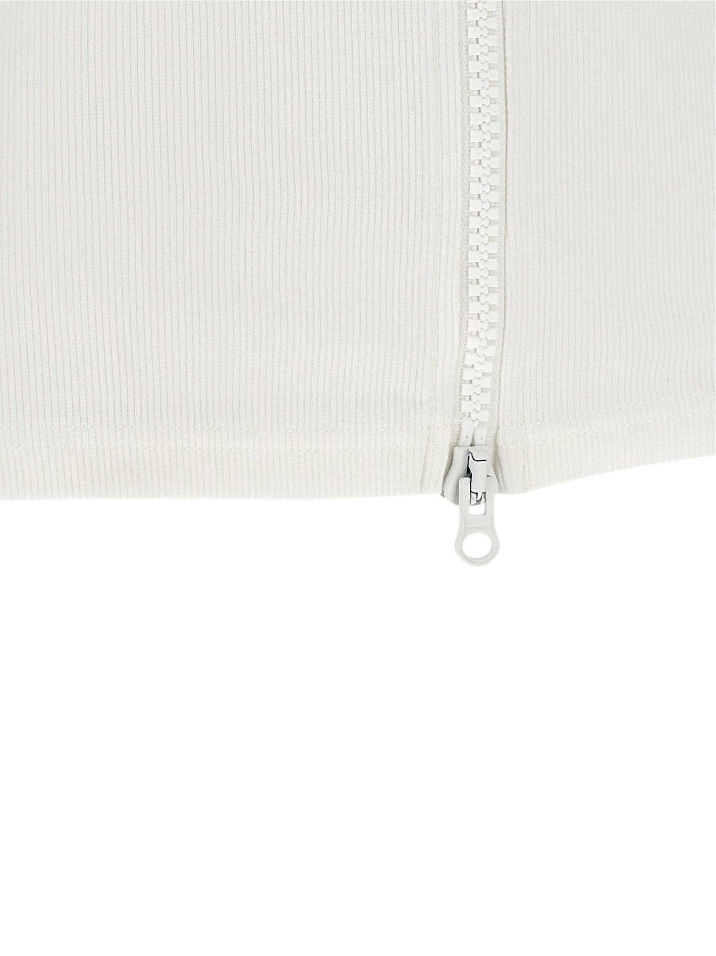 Courrèges White Cotton Sleeveles T-Shirt