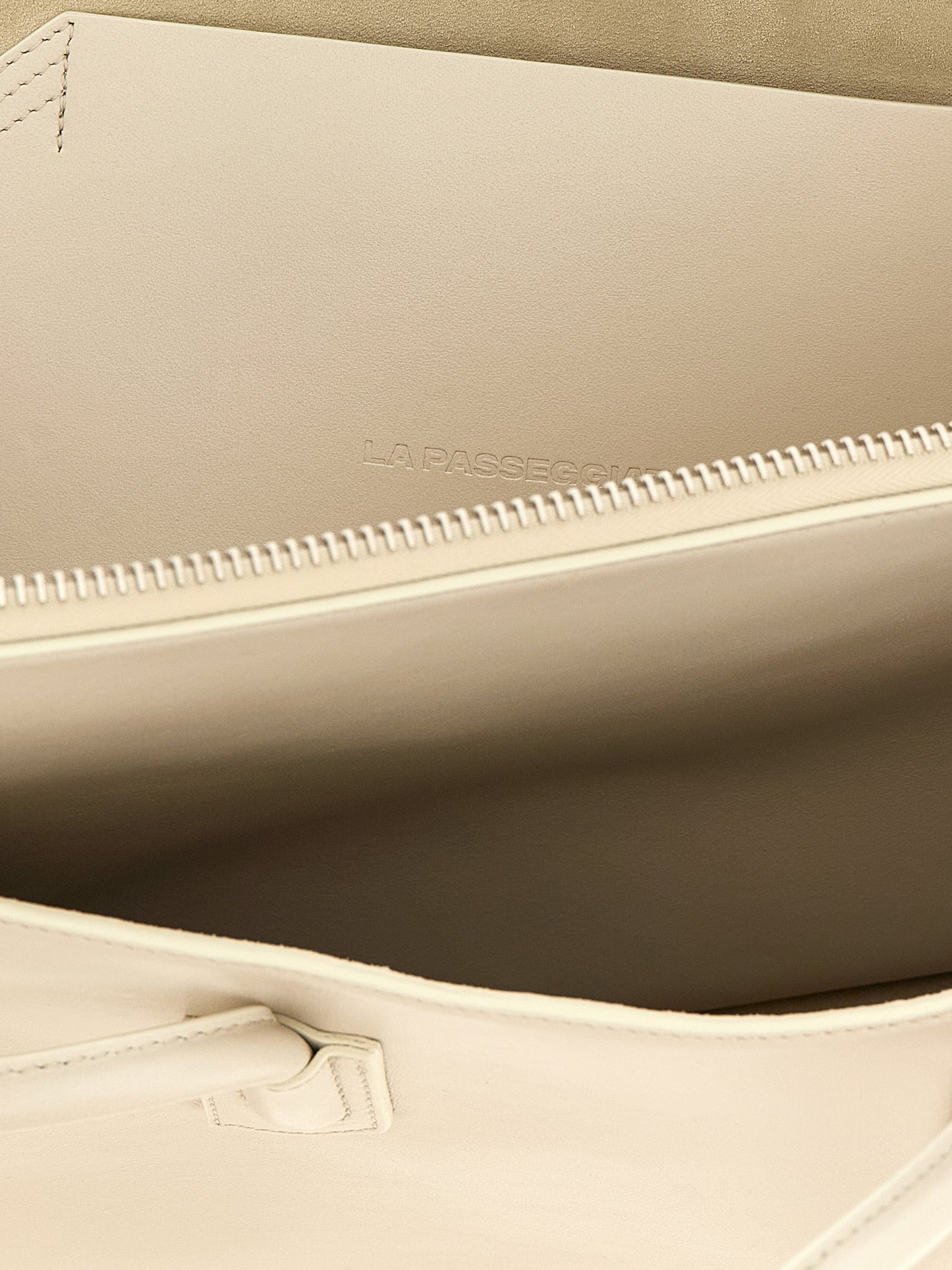 The Attico White Bovine Leather Shoulder Bag