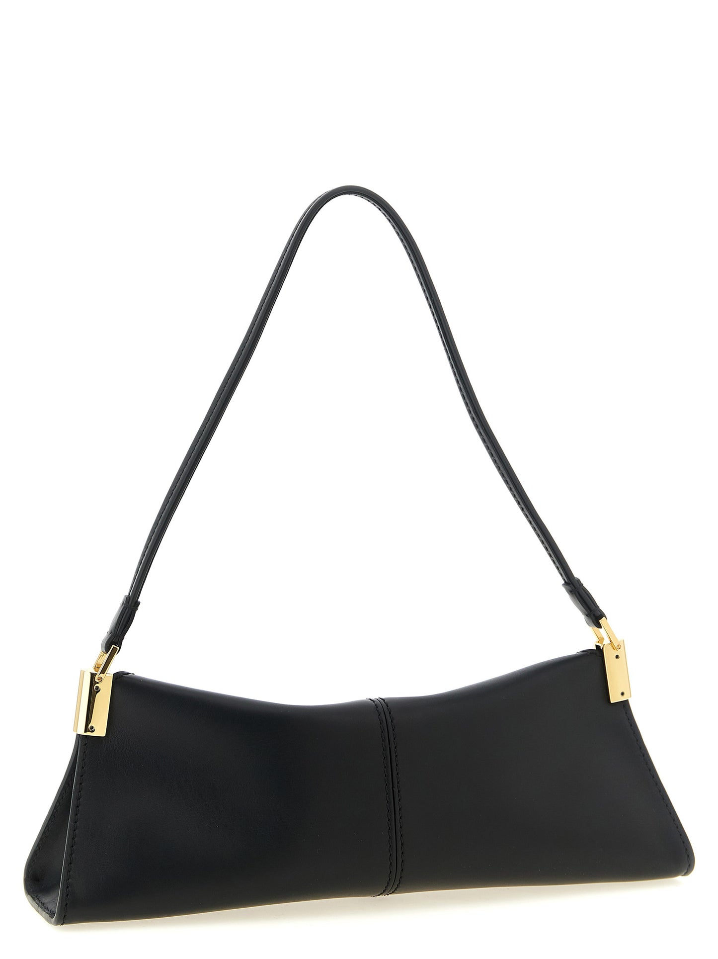 Balmain Black Calfskin Shoulder Bag