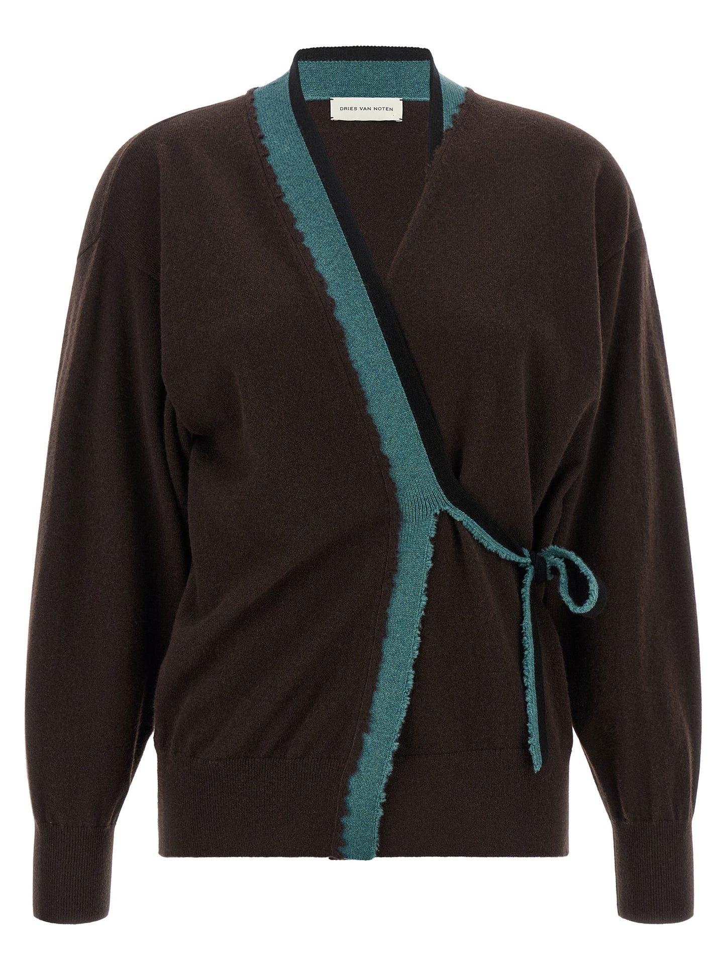 Dries Van Noten Brown Cashmere Cardigan