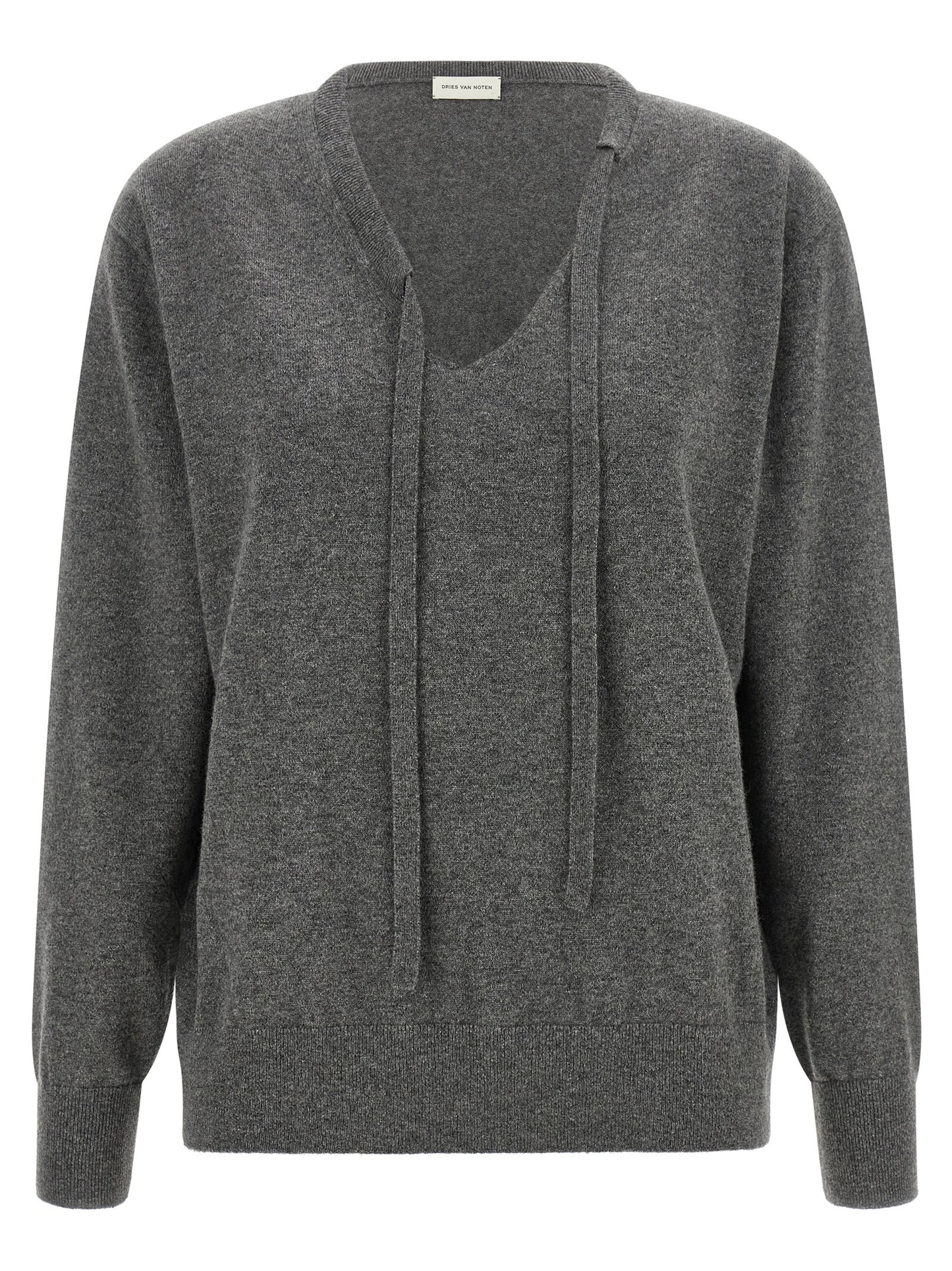 Dries Van Noten Gray Cashmere Cardigan